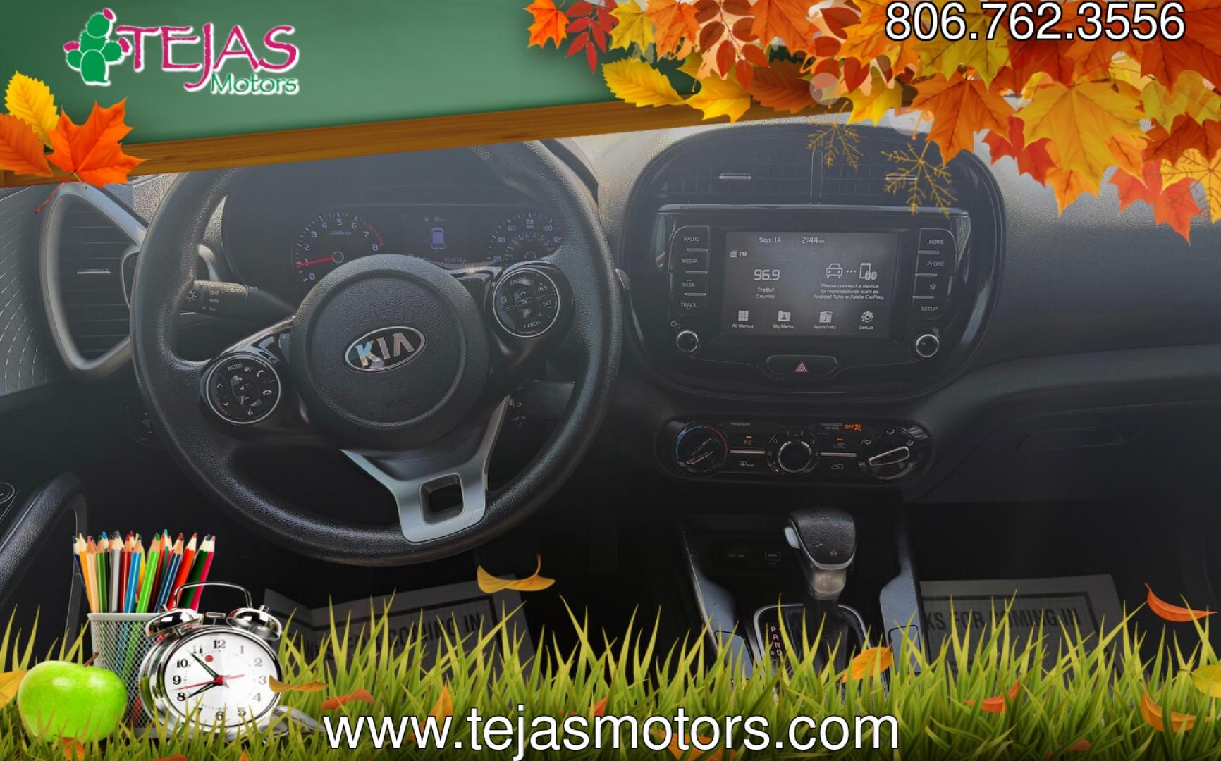 2020 RED /Black Kia Soul LX (KNDJ23AU8L7) with an 2L I-4 DOHC, D-CVVT variable valve control, regular unleaded, engine with 147HP engine, Automatic transmission, located at 4110 Avenue Q, Lubbock, 79412, 33.556553, -101.855820 -- Photo#4