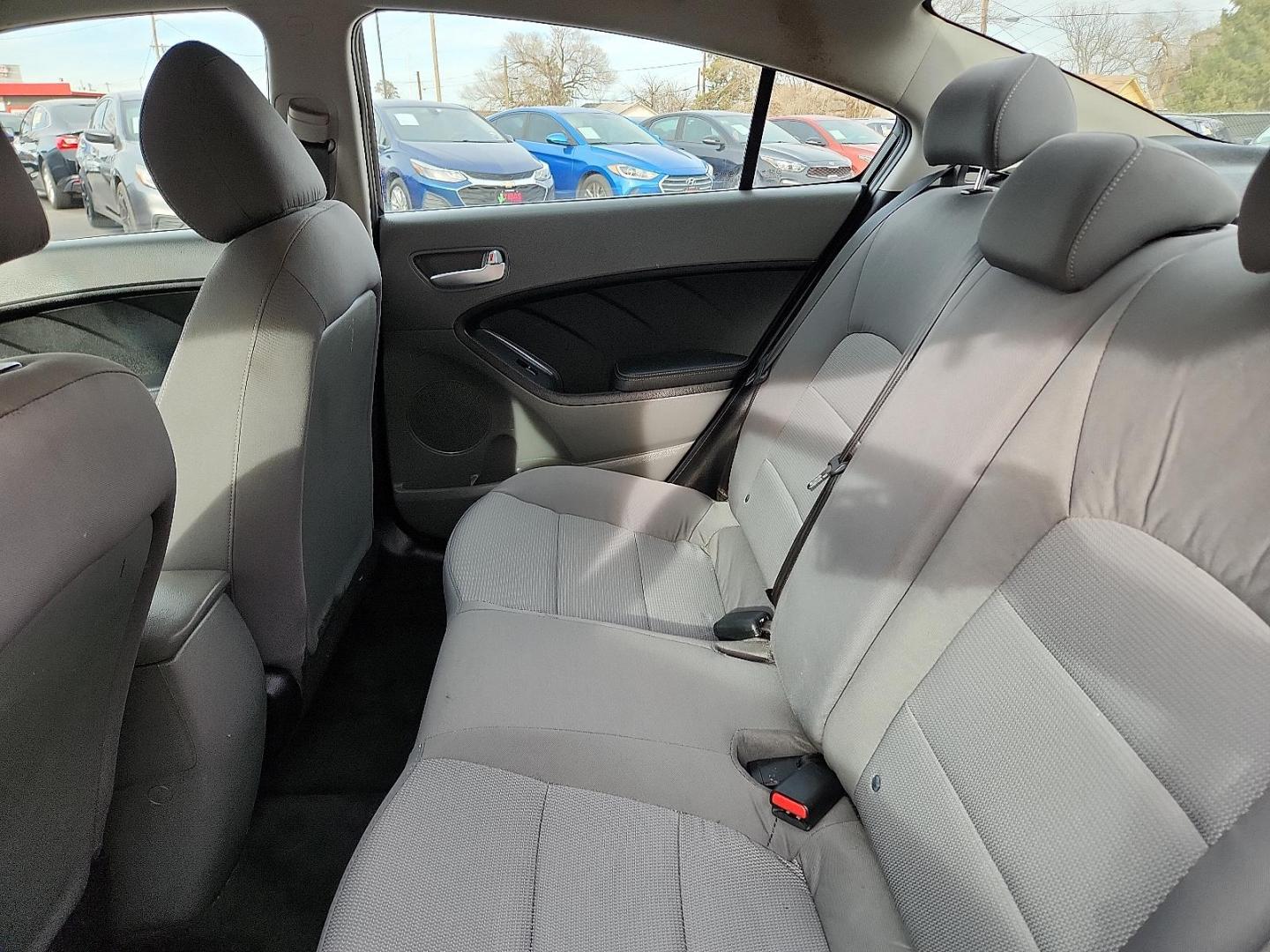 2018 BLACK Kia Forte LX (3KPFK4A78JE) with an 2L I-4 DOHC, D-CVVT variable valve control, regular unleaded, engine with 147HP engine, located at 4110 Avenue Q, Lubbock, 79412, 33.556553, -101.855820 - 01/29/2026 KEY IN ENVELOPE GOD - Photo#4