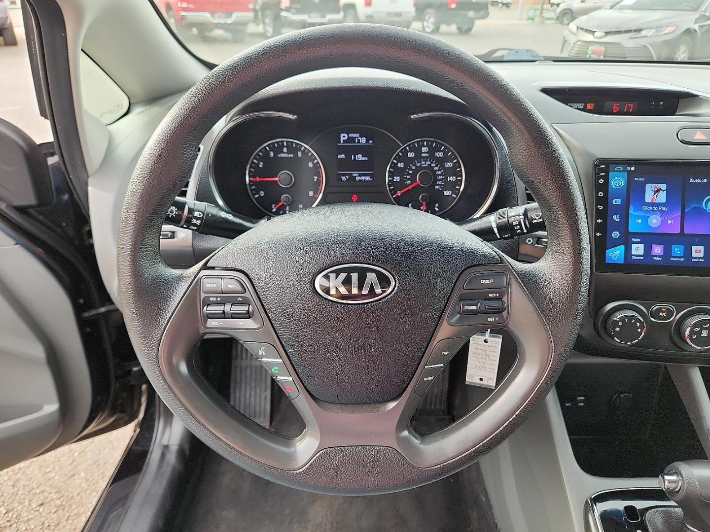 2018 BLACK Kia Forte LX (3KPFK4A78JE) with an 2L I-4 DOHC, D-CVVT variable valve control, regular unleaded, engine with 147HP engine, located at 4110 Avenue Q, Lubbock, 79412, 33.556553, -101.855820 - 01/29/2026 KEY IN ENVELOPE GOD - Photo#10