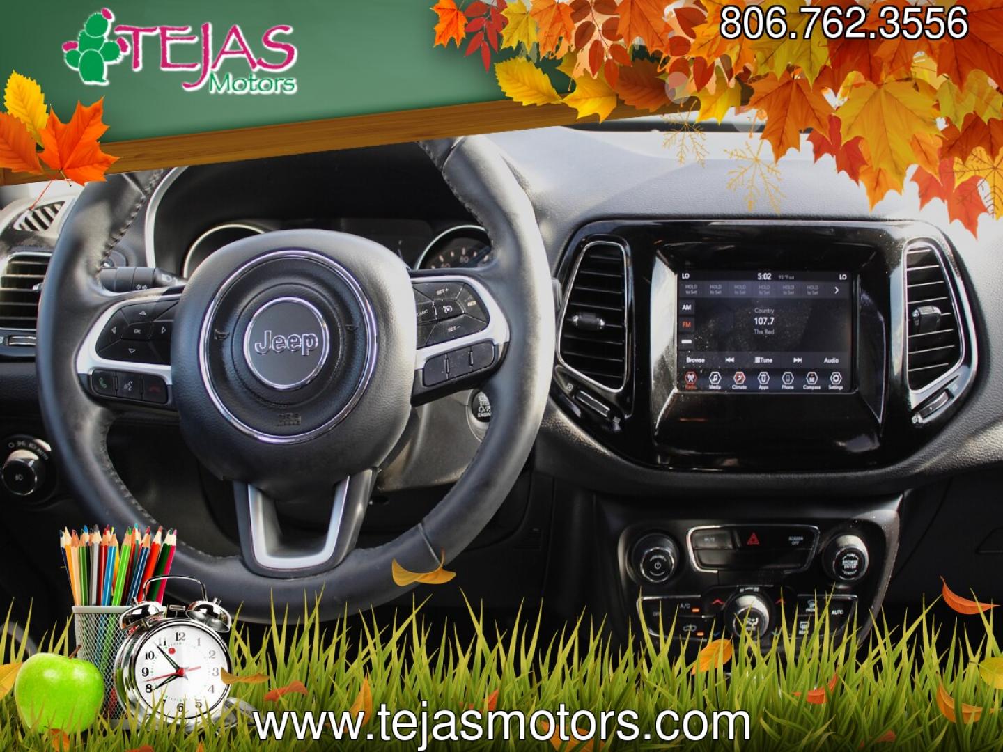 2019 BLUE Jeep Compass Altitude FWD (3C4NJCBB3KT) with an 2.4L I-4 variable valve control, regular gasoline, engine with 180HP engine, located at 4110 Avenue Q, Lubbock, 79412, 33.556553, -101.855820- Photo#7
