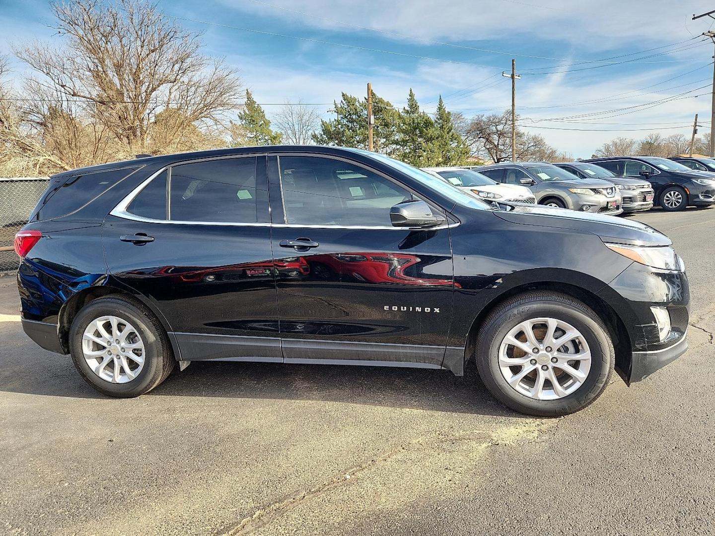 2020 BLACK /Grey Chevrolet Equinox FWD LT 1.5L Turbo (3GNAXKEV8LL) with an 1.5L I-4 gasoline direct injection, DOHC, VVT variable valve control, intercooled turbo, regular unleaded, engine with 170HP engine, located at 4110 Avenue Q, Lubbock, 79412, 33.556553, -101.855820 - 01/23/2026 KEY IN ENVELOPE GOD - Photo#1