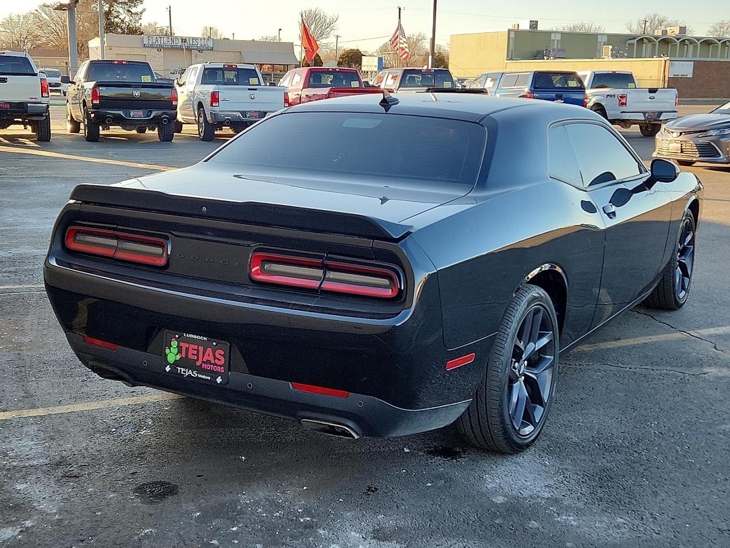 2021 BLACK Dodge Challenger SXT (2C3CDZAG3MH) with an Pentastar 3.6L V-6 DOHC, variable valve control, regular unleaded, engine with 303HP engine, located at 4110 Avenue Q, Lubbock, 79412, 33.556553, -101.855820 - Photo#1