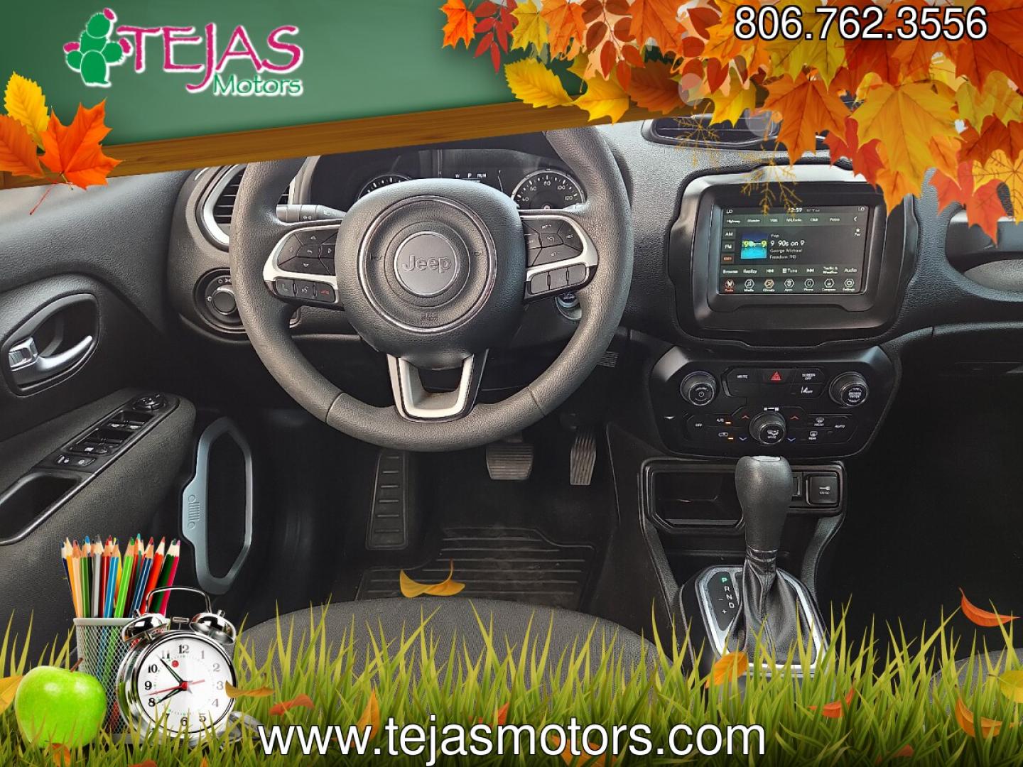 2021 Granite Crystal Metallic Clearcoat - PAU /Black - X9 Jeep Renegade Sport FWD (ZACNJCABXMP) with an Tigershark MultiAir 2.4L I-4 variable valve control, regular unleaded, engine with 180HP engine, located at 4110 Avenue Q, Lubbock, 79412, 33.556553, -101.855820- Photo#8