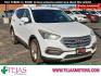 2018 WHITE Hyundai Santa Fe Sport 2.4L (5NMZT3LB6JH) with an Theta II 2.4L I-4 gasoline direct injection, DOHC, D-CVVT variable valve control, regular unleaded, engine with 185HP engine, located at 4110 Avenue Q, Lubbock, 79412, 33.556553, -101.855820 - 02/14/2026 KEY IN ENVELOPE GOD - Photo#0