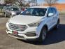 2018 WHITE Hyundai Santa Fe Sport 2.4L (5NMZT3LB6JH) with an Theta II 2.4L I-4 gasoline direct injection, DOHC, D-CVVT variable valve control, regular unleaded, engine with 185HP engine, located at 4110 Avenue Q, Lubbock, 79412, 33.556553, -101.855820 - 02/14/2026 KEY IN ENVELOPE GOD - Photo#1