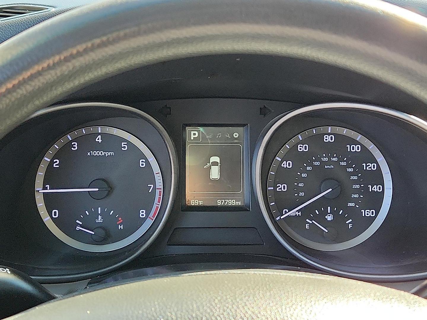 2018 WHITE Hyundai Santa Fe Sport 2.4L (5NMZT3LB6JH) with an Theta II 2.4L I-4 gasoline direct injection, DOHC, D-CVVT variable valve control, regular unleaded, engine with 185HP engine, located at 4110 Avenue Q, Lubbock, 79412, 33.556553, -101.855820 - 02/14/2026 KEY IN ENVELOPE GOD - Photo#9