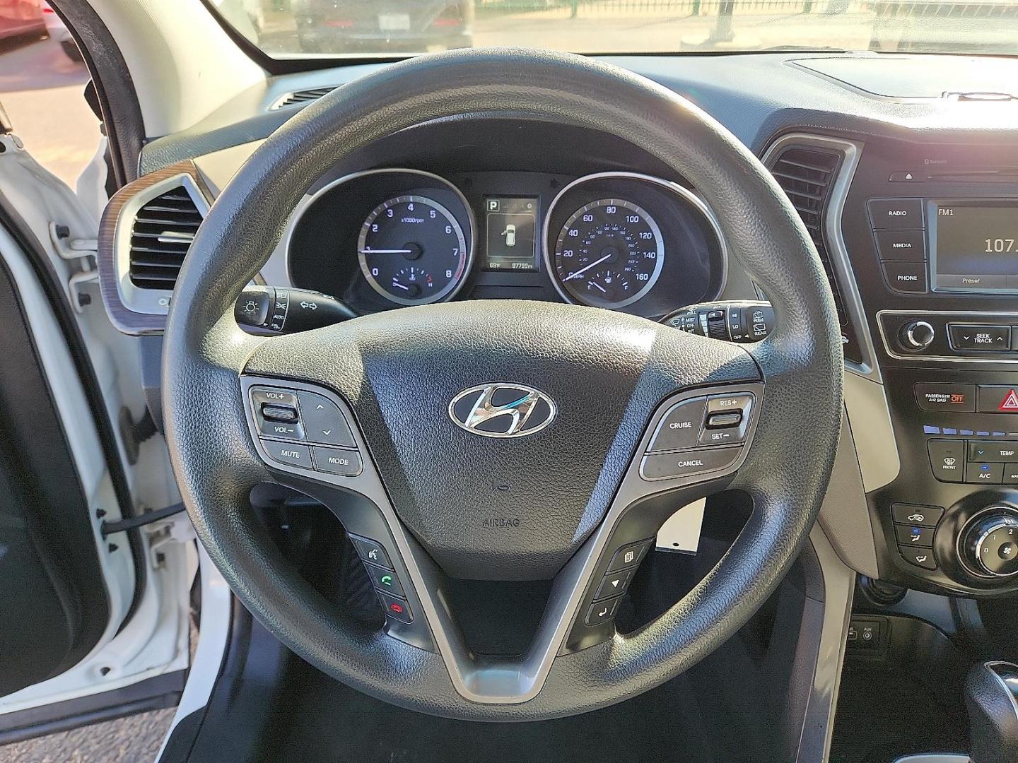 2018 WHITE Hyundai Santa Fe Sport 2.4L (5NMZT3LB6JH) with an Theta II 2.4L I-4 gasoline direct injection, DOHC, D-CVVT variable valve control, regular unleaded, engine with 185HP engine, located at 4110 Avenue Q, Lubbock, 79412, 33.556553, -101.855820 - 02/14/2026 KEY IN ENVELOPE GOD - Photo#10