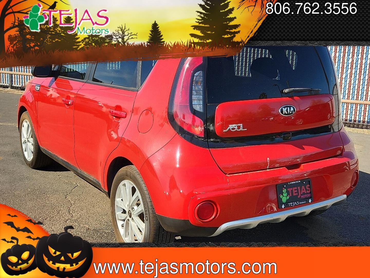 2017 RED Kia Soul + (KNDJP3A51H7) with an 2L I-4 gasoline direct injection, DOHC, variable valve control, regular unleaded, engine with 161HP engine, located at 4110 Avenue Q, Lubbock, 79412, 33.556553, -101.855820 - 02/11/2026 KEY IN ENVELOPE GOD- Photo#3