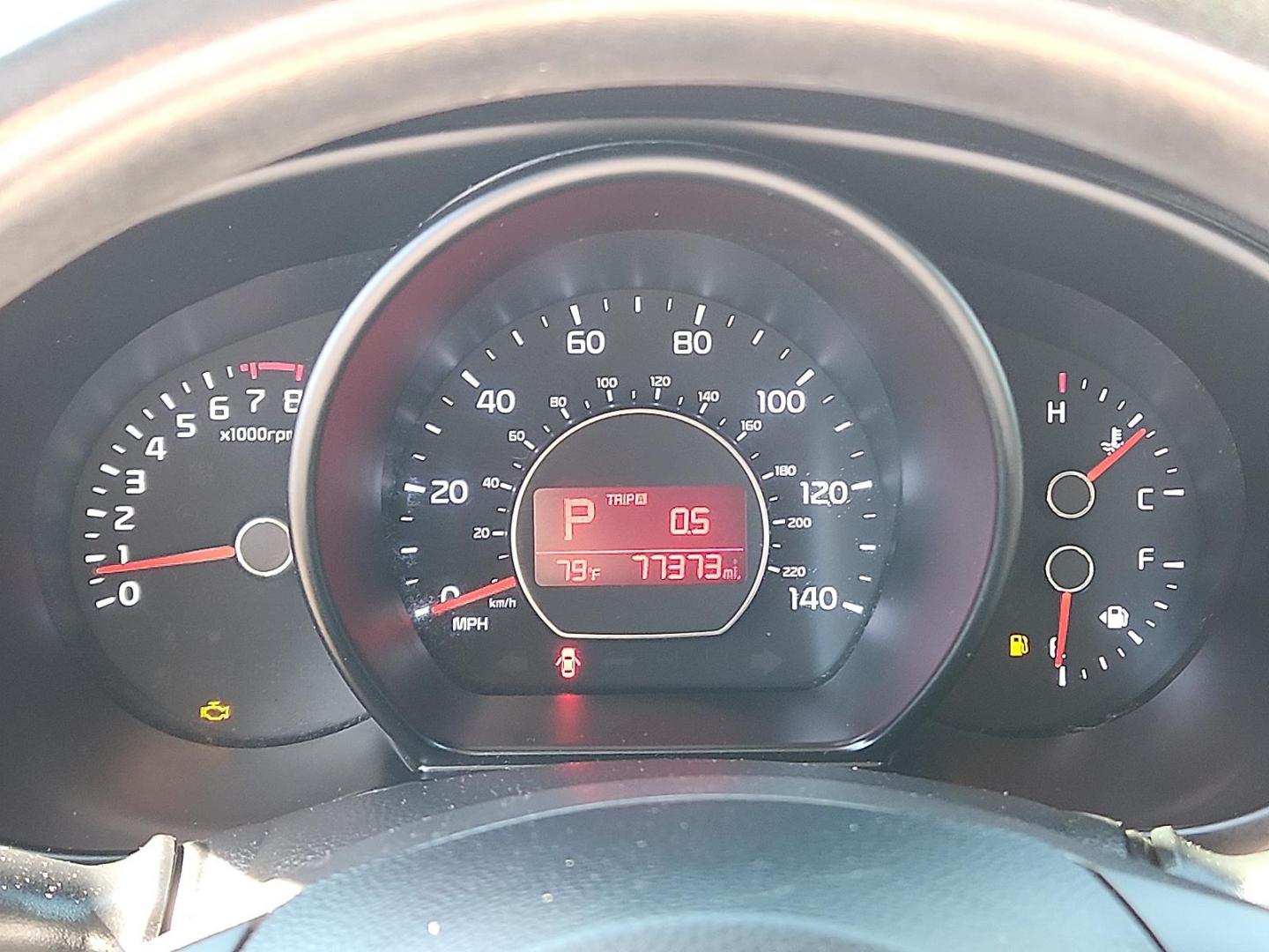 2017 RED Kia Soul + (KNDJP3A51H7) with an 2L I-4 gasoline direct injection, DOHC, variable valve control, regular unleaded, engine with 161HP engine, located at 4110 Avenue Q, Lubbock, 79412, 33.556553, -101.855820 - Photo#9