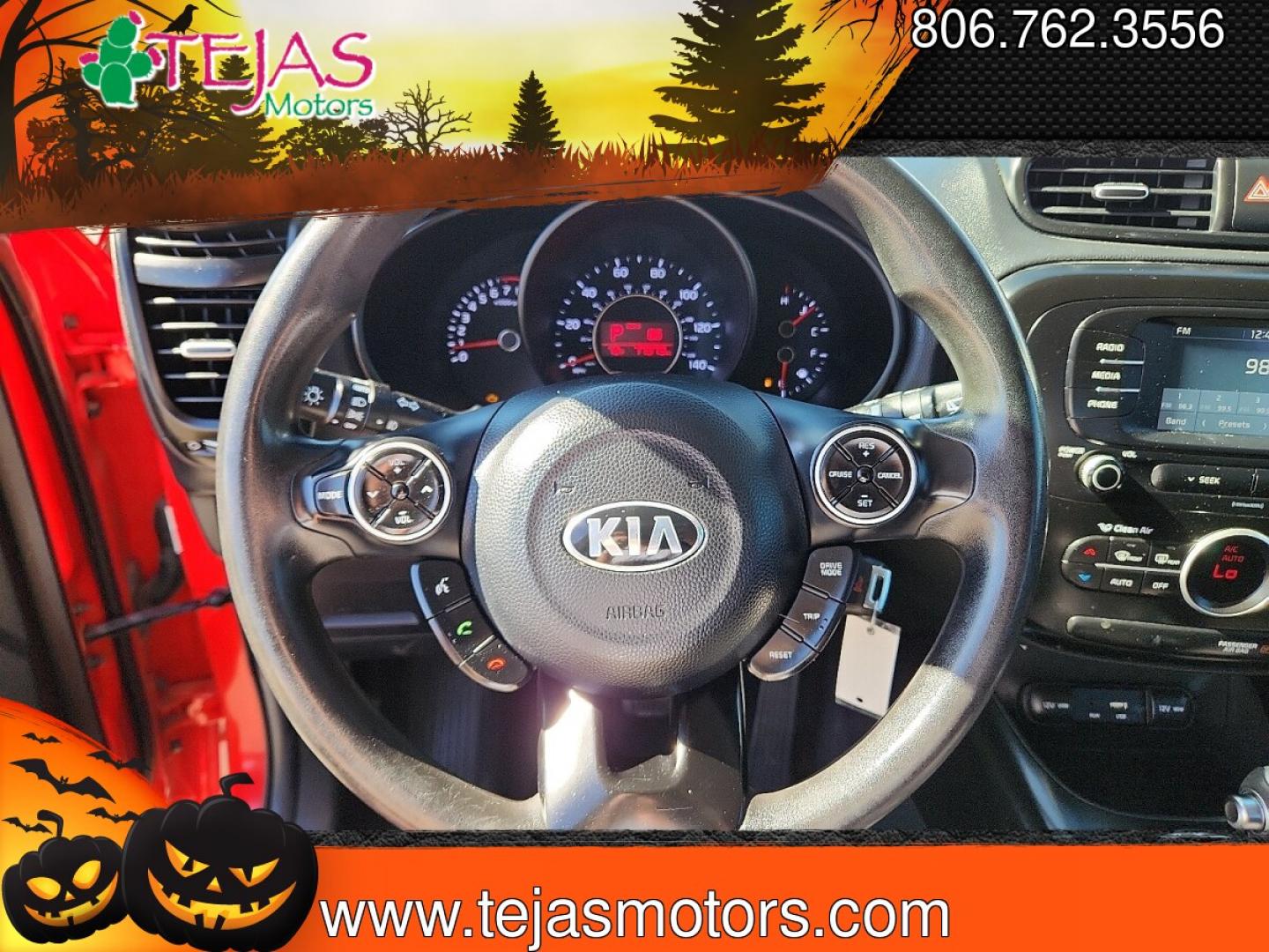 2017 RED Kia Soul + (KNDJP3A51H7) with an 2L I-4 gasoline direct injection, DOHC, variable valve control, regular unleaded, engine with 161HP engine, located at 4110 Avenue Q, Lubbock, 79412, 33.556553, -101.855820 - 02/11/2026 KEY IN ENVELOPE GOD- Photo#10