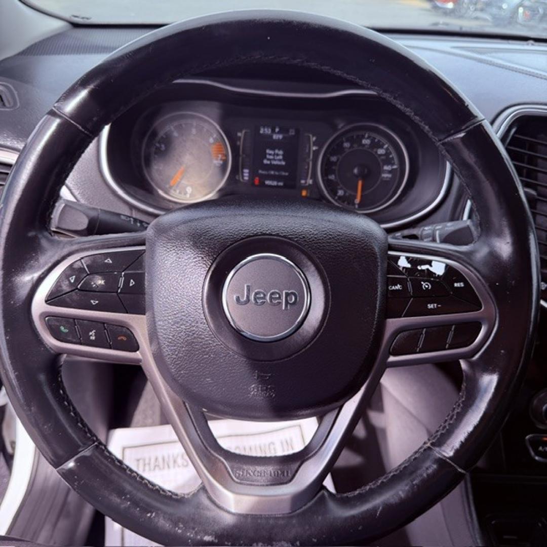 2019 WHITE Jeep Cherokee Latitude Plus FWD (1C4PJLLB7KD) with an MultiAir2 Tigershark 2.4L I-4 variable valve control, regular unleaded, engine with 180HP engine, located at 4110 Avenue Q, Lubbock, 79412, 33.556553, -101.855820 - 02/14/2026 KEY IN ENVELOPE GOD- Photo#6