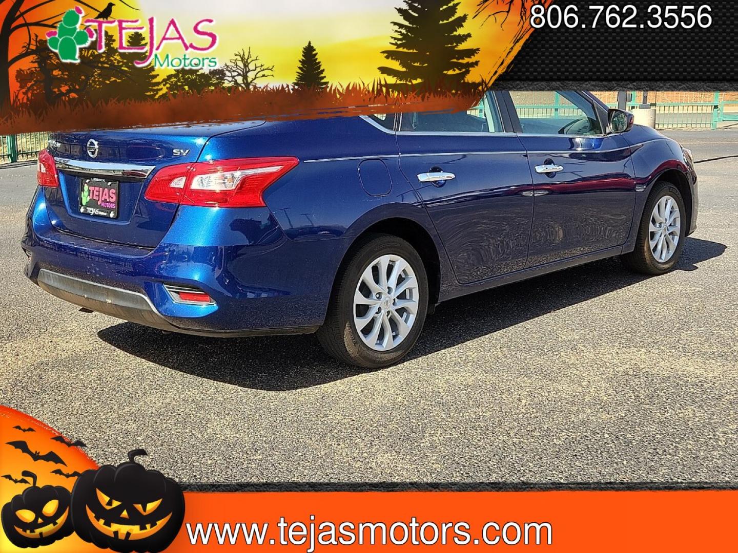 2019 BLUE /Charcoal - G Nissan Sentra SV (3N1AB7AP0KY) with an 1.8L I-4 DOHC, variable valve control, regular unleaded, engine with 124HP engine, located at 4110 Avenue Q, Lubbock, 79412, 33.556553, -101.855820 - 02/24/2026 KEY IN ENVELOPE GOD- Photo#1