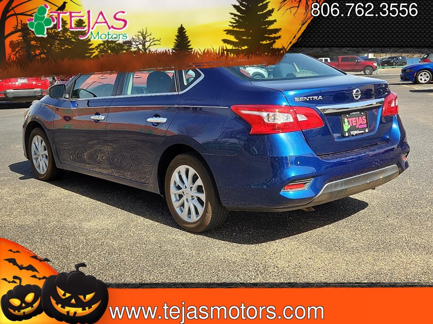 2019 BLUE /Charcoal - G Nissan Sentra SV (3N1AB7AP0KY) with an 1.8L I-4 DOHC, variable valve control, regular unleaded, engine with 124HP engine, located at 4110 Avenue Q, Lubbock, 79412, 33.556553, -101.855820 - 02/24/2026 KEY IN ENVELOPE GOD- Photo#2
