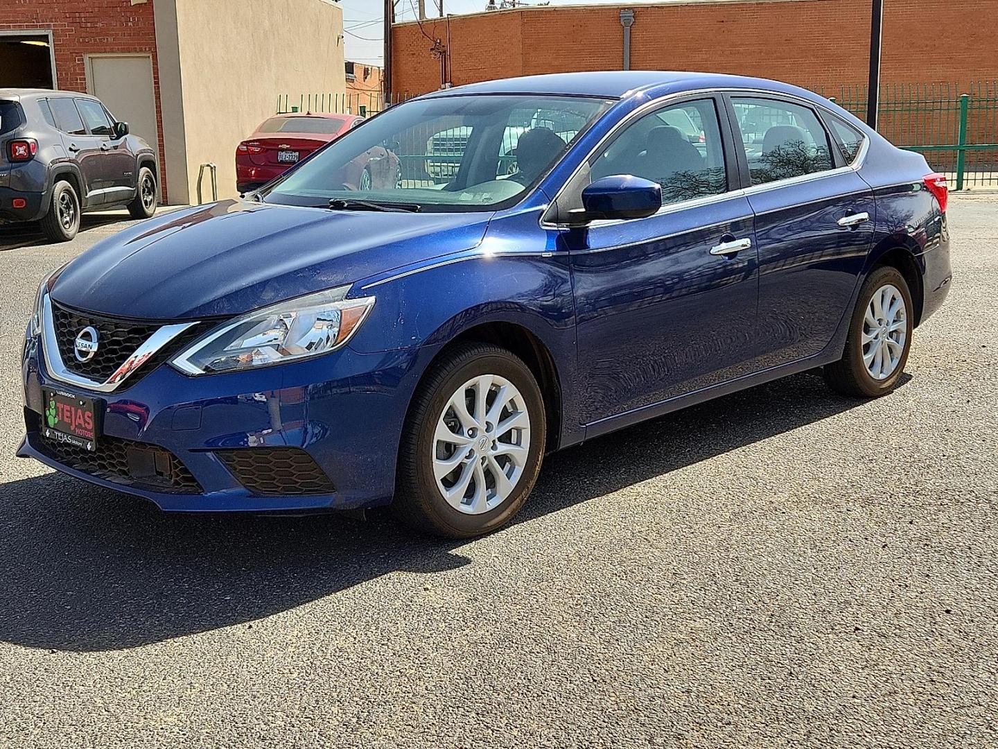 2019 BLUE /Charcoal - G Nissan Sentra SV (3N1AB7AP0KY) with an 1.8L I-4 DOHC, variable valve control, regular unleaded, engine with 124HP engine, located at 4110 Avenue Q, Lubbock, 79412, 33.556553, -101.855820 - 02/24/2026 KEY IN ENVELOPE GOD - Photo#3