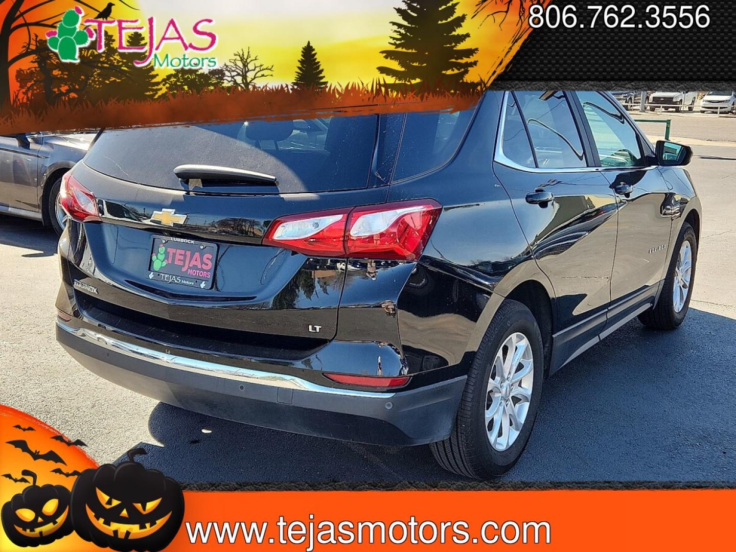 2021 BLACK Chevrolet Equinox FWD 2FL (3GNAXJEV3ML) with an 1.5L I-4 gasoline direct injection, DOHC, VVT variable valve control, intercooled turbo, regular unleaded, engine with 170HP engine, located at 4110 Avenue Q, Lubbock, 79412, 33.556553, -101.855820 - 02/14/2026 KEY IN ENVELOPE- Photo#1