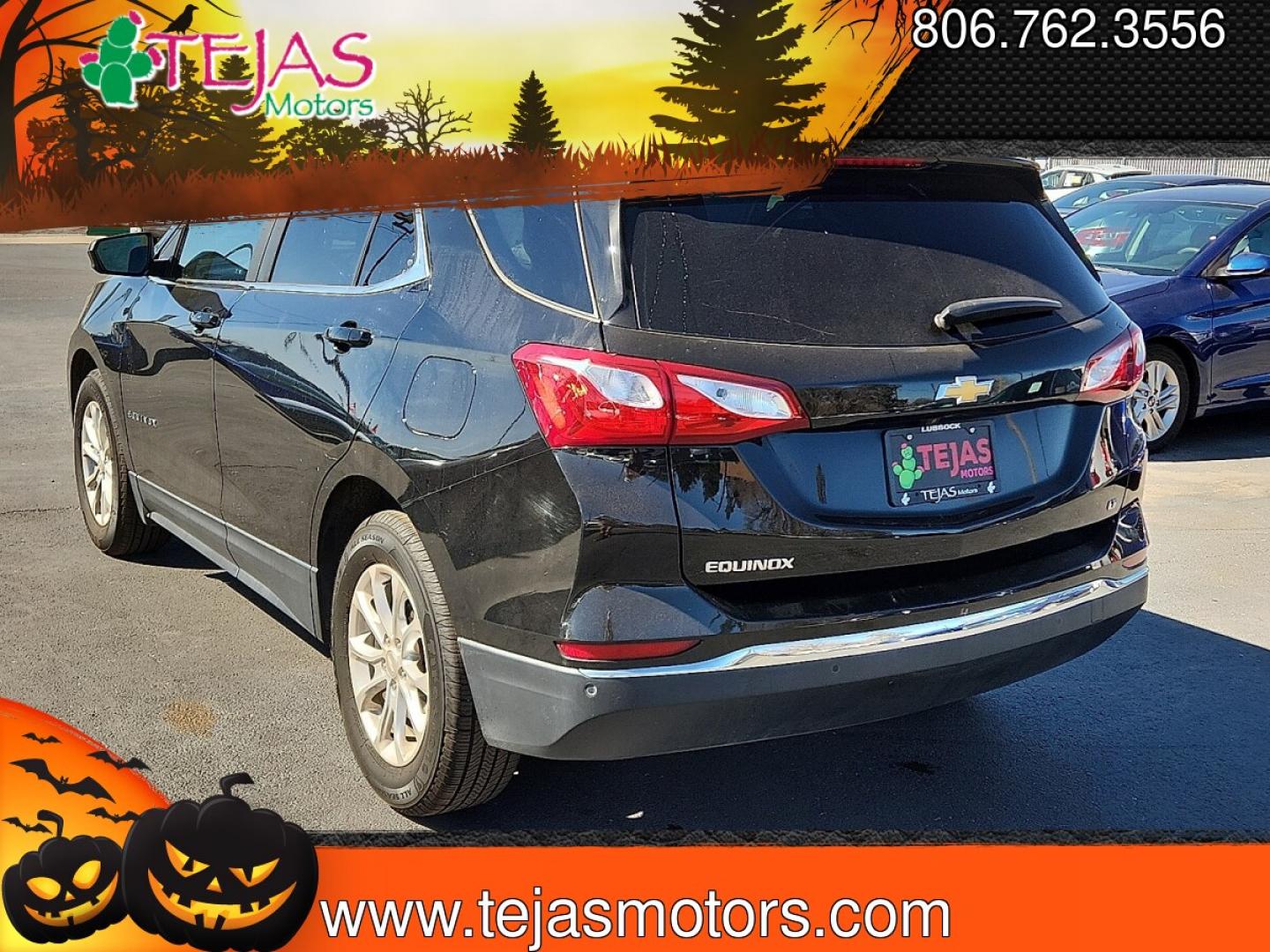 2021 BLACK Chevrolet Equinox FWD 2FL (3GNAXJEV3ML) with an 1.5L I-4 gasoline direct injection, DOHC, VVT variable valve control, intercooled turbo, regular unleaded, engine with 170HP engine, located at 4110 Avenue Q, Lubbock, 79412, 33.556553, -101.855820 - 02/14/2026 KEY IN ENVELOPE- Photo#2
