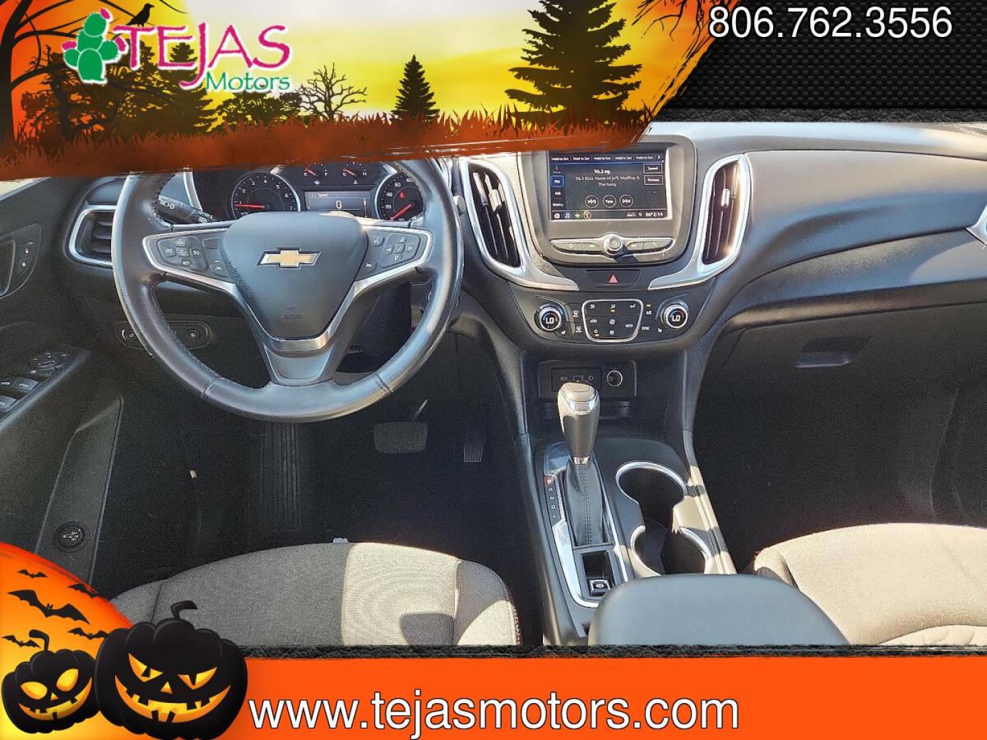 2021 BLACK Chevrolet Equinox FWD 2FL (3GNAXJEV3ML) with an 1.5L I-4 gasoline direct injection, DOHC, VVT variable valve control, intercooled turbo, regular unleaded, engine with 170HP engine, located at 4110 Avenue Q, Lubbock, 79412, 33.556553, -101.855820 - 02/14/2026 KEY IN ENVELOPE- Photo#5