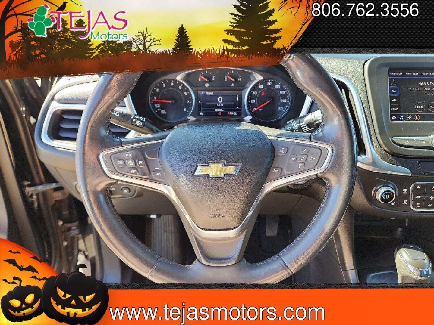 2021 BLACK Chevrolet Equinox FWD 2FL (3GNAXJEV3ML) with an 1.5L I-4 gasoline direct injection, DOHC, VVT variable valve control, intercooled turbo, regular unleaded, engine with 170HP engine, located at 4110 Avenue Q, Lubbock, 79412, 33.556553, -101.855820 - 02/14/2026 KEY IN ENVELOPE- Photo#10