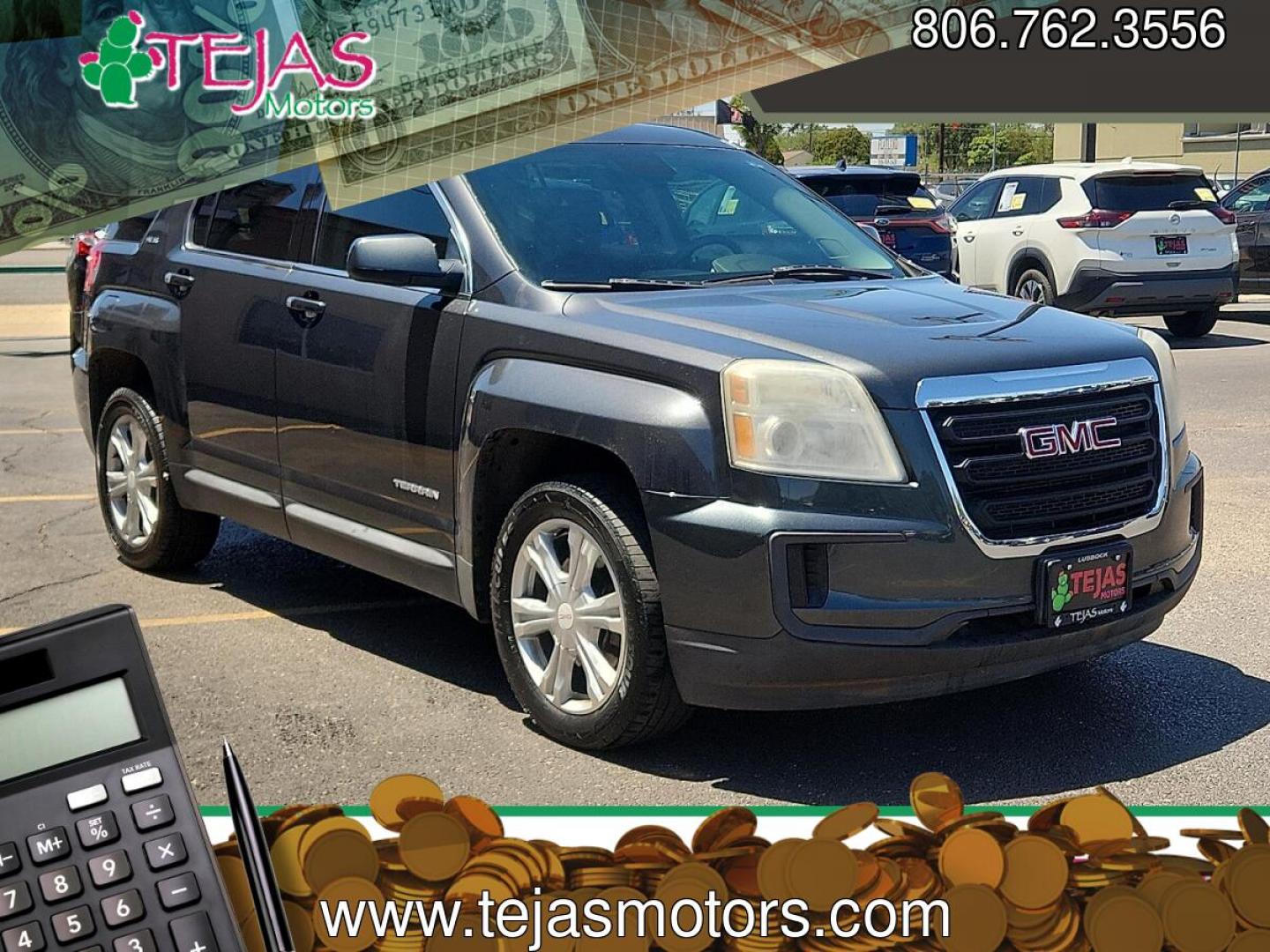 2017 Summit White - GAZ /Light Titanium - AFB GMC Terrain SLE-1 (2GKALMEK5H6) with an ECOTEC 2.4L I-4 gasoline direct injection, DOHC, VVT variable valve control, regular unleaded, engine with 182HP engine, located at 4110 Avenue Q, Lubbock, 79412, 33.556553, -101.855820 - 06/11/2026 key in envelop god- Photo#0