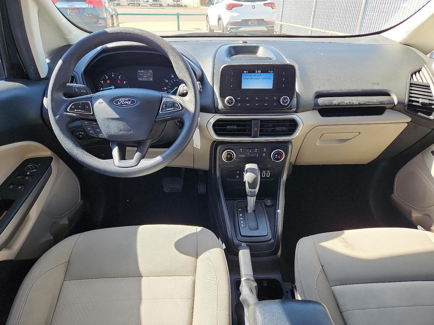 2019 BLACK Ford EcoSport S (MAJ3S2FE4KC) with an EcoBoost 1L I-3 gasoline direct injection, DOHC, variable valve control, intercooled turbo, regular unleaded, engine with 123HP engine, located at 4110 Avenue Q, Lubbock, 79412, 33.556553, -101.855820 - 02/19/2026 KEY IN ENVELOPE GOD - Photo#5