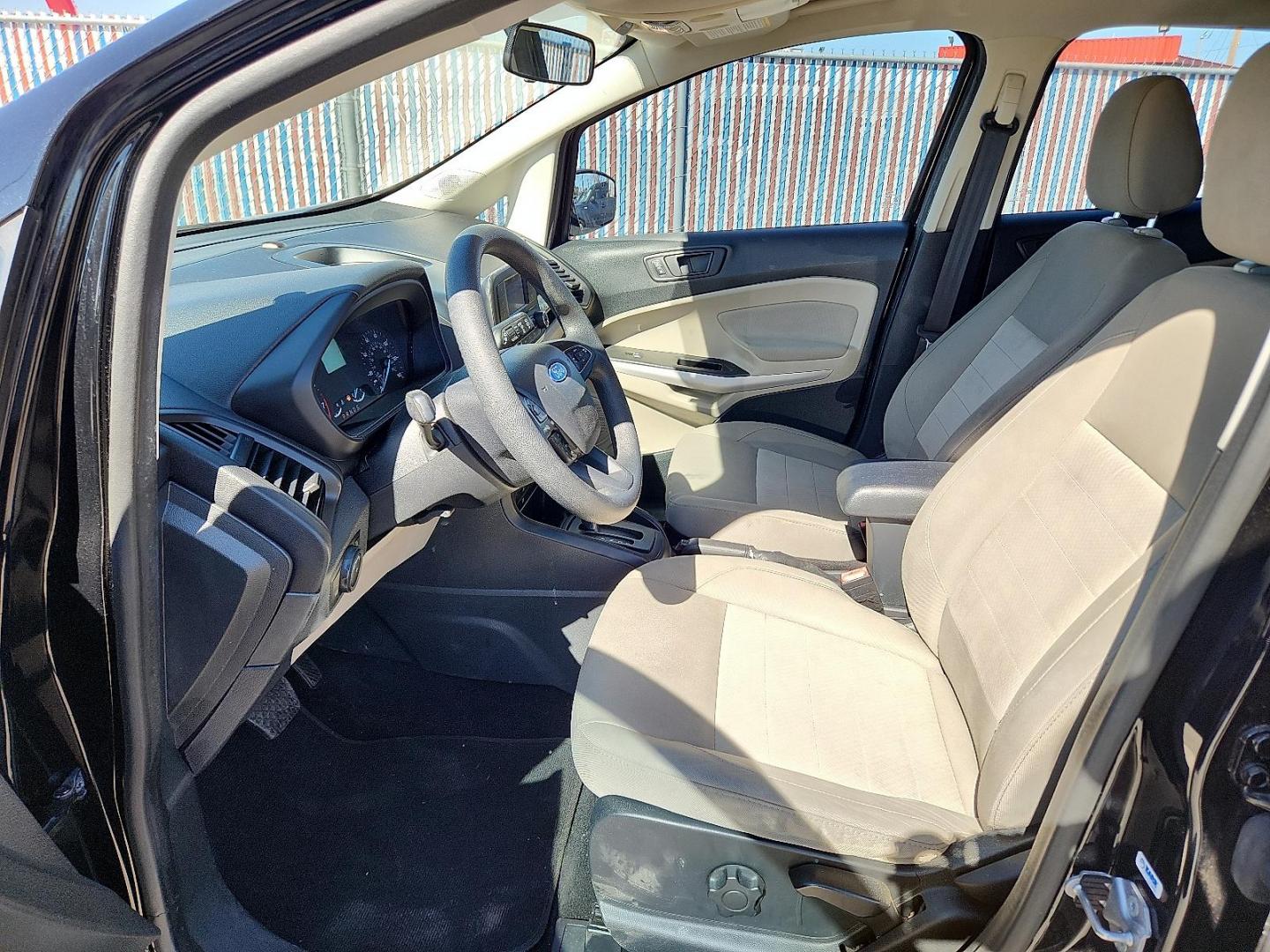 2019 BLACK Ford EcoSport S (MAJ3S2FE4KC) with an EcoBoost 1L I-3 gasoline direct injection, DOHC, variable valve control, intercooled turbo, regular unleaded, engine with 123HP engine, located at 4110 Avenue Q, Lubbock, 79412, 33.556553, -101.855820 - 02/19/2026 KEY IN ENVELOPE GOD - Photo#6