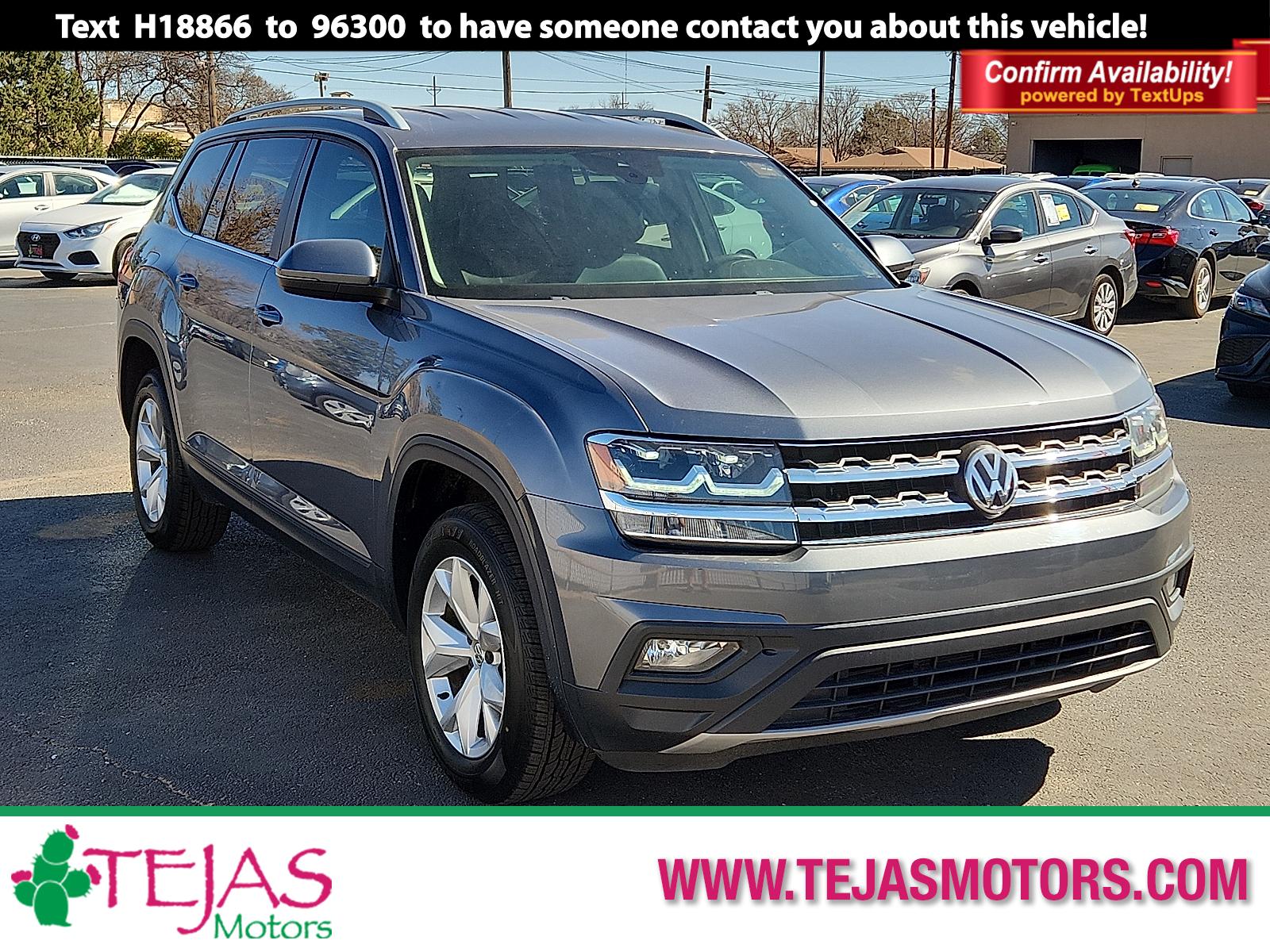 photo of 2019 Volkswagen Atlas 3.6L V6 SE w/Technology