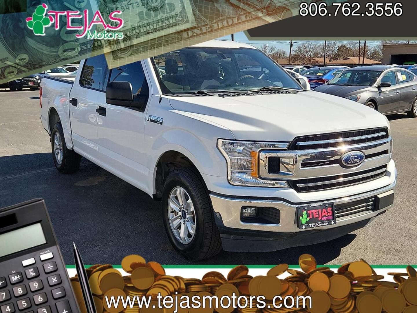 2020 WHITE Ford F-150 XLT (1FTEW1C48LF) with an EcoBoost 3.5L V-6 port/direct injection, DOHC, Ti-VCT variable valve control, twin turbo, regular unleaded, engine with 375HP engine, located at 4110 Avenue Q, Lubbock, 79412, 33.556553, -101.855820 - 02/24/2026 KEY IN ENVELOPE GOD- Photo#0