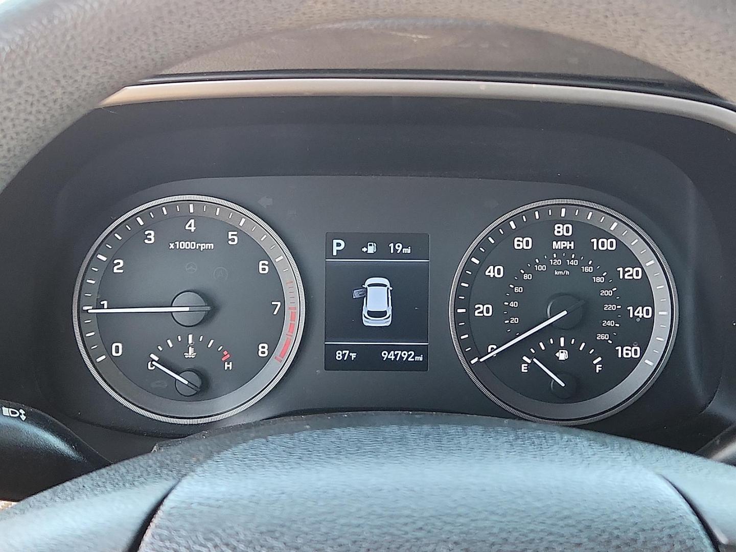 2020 BLACK Hyundai Tucson SE (KM8J23A48LU) with an Nu 2L I-4 gasoline direct injection, DOHC, D-CVVT variable valve control, regular unleaded, engine with 161HP engine, located at 4110 Avenue Q, Lubbock, 79412, 33.556553, -101.855820 - Photo#9