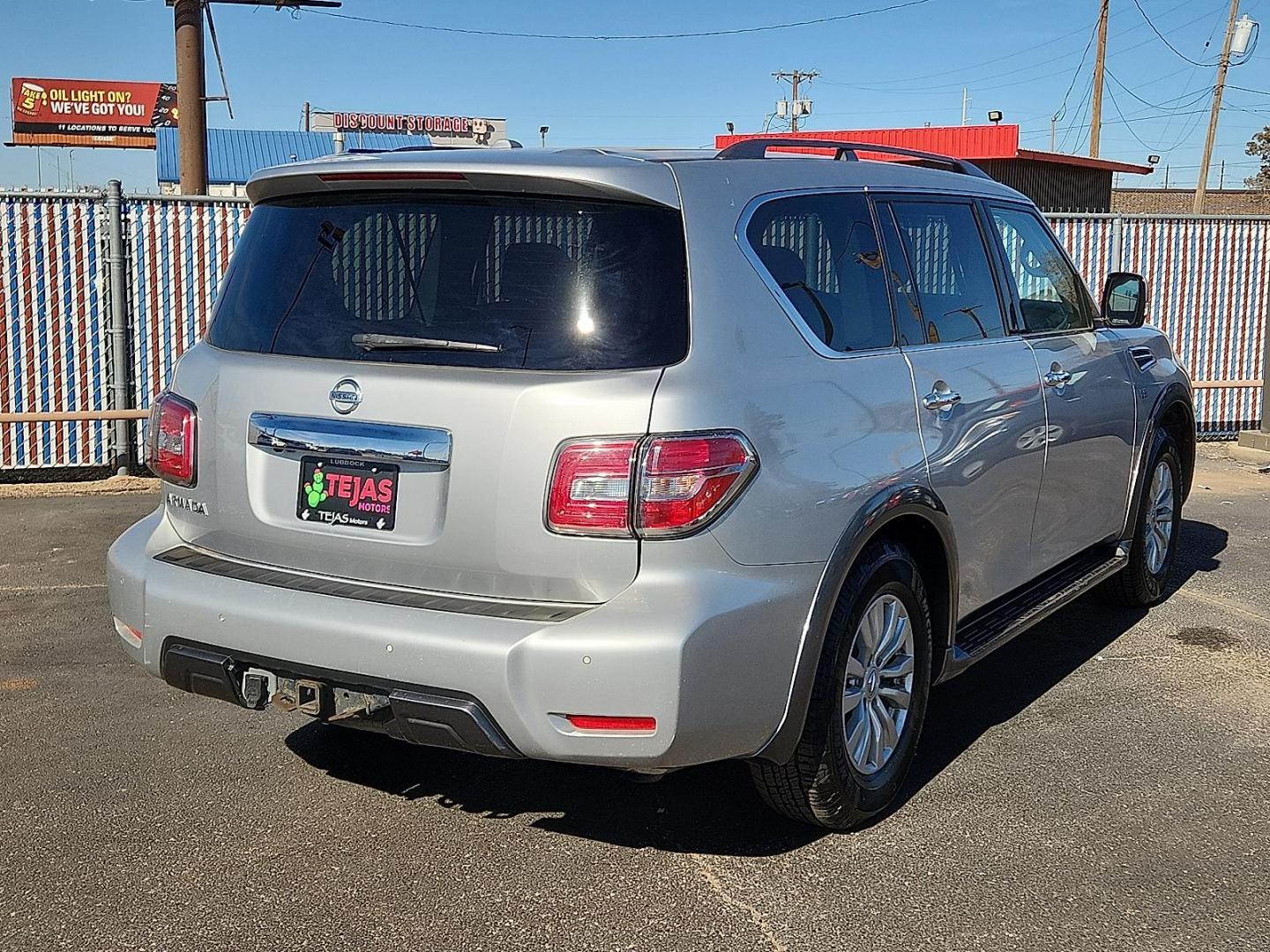 2019 SILVER Nissan Armada SV (JN8AY2ND1K9) with an Endurance 5.6L V-8 gasoline direct injection, DOHC, variable valve control, regular unleaded, engine with 390HP engine, located at 4110 Avenue Q, Lubbock, 79412, 33.556553, -101.855820 - Photo#1