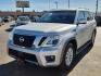 2019 SILVER Nissan Armada SV (JN8AY2ND1K9) with an Endurance 5.6L V-8 gasoline direct injection, DOHC, variable valve control, regular unleaded, engine with 390HP engine, located at 4110 Avenue Q, Lubbock, 79412, 33.556553, -101.855820 - Photo#3