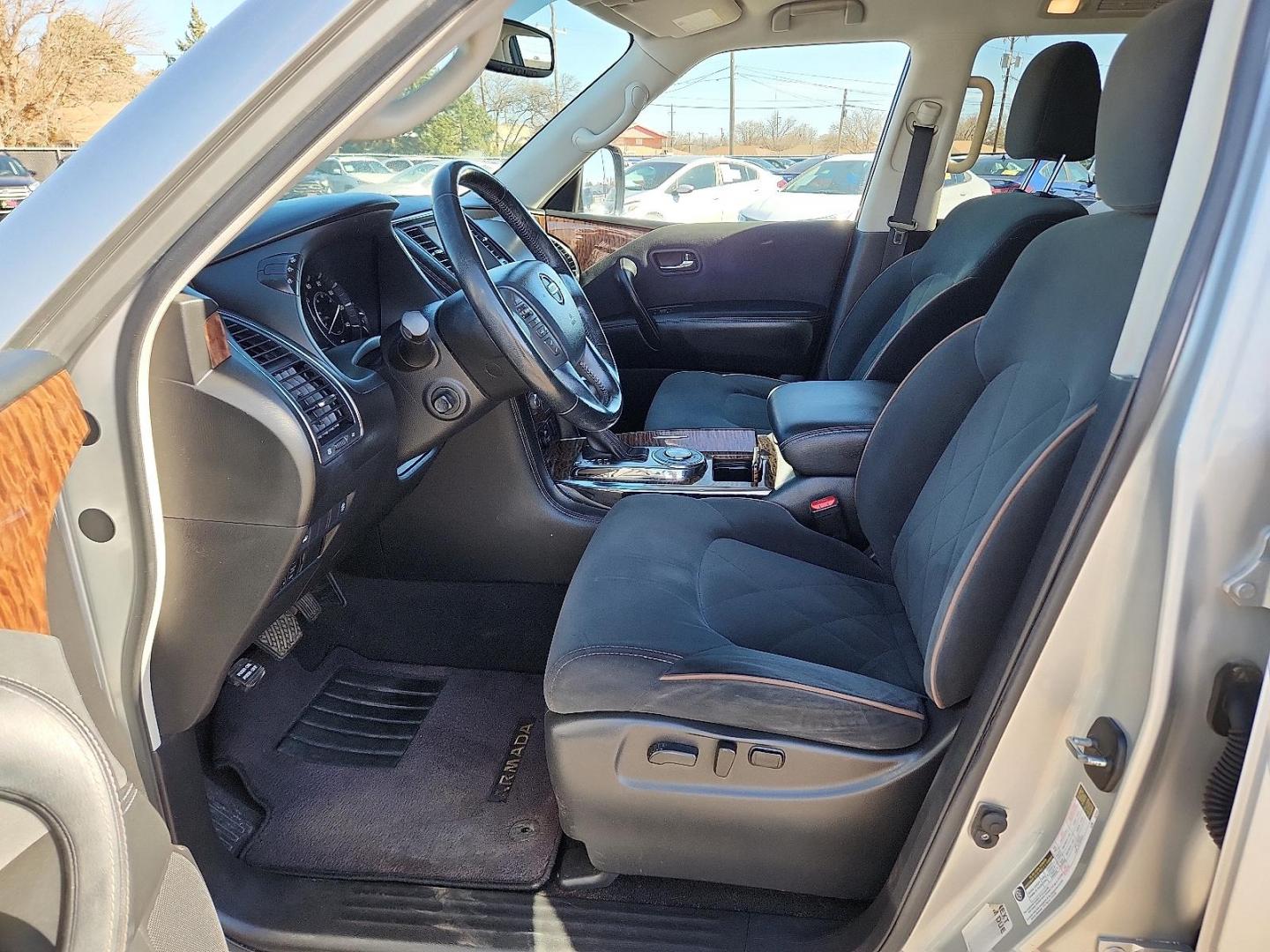 2019 SILVER Nissan Armada SV (JN8AY2ND1K9) with an Endurance 5.6L V-8 gasoline direct injection, DOHC, variable valve control, regular unleaded, engine with 390HP engine, located at 4110 Avenue Q, Lubbock, 79412, 33.556553, -101.855820 - Photo#6