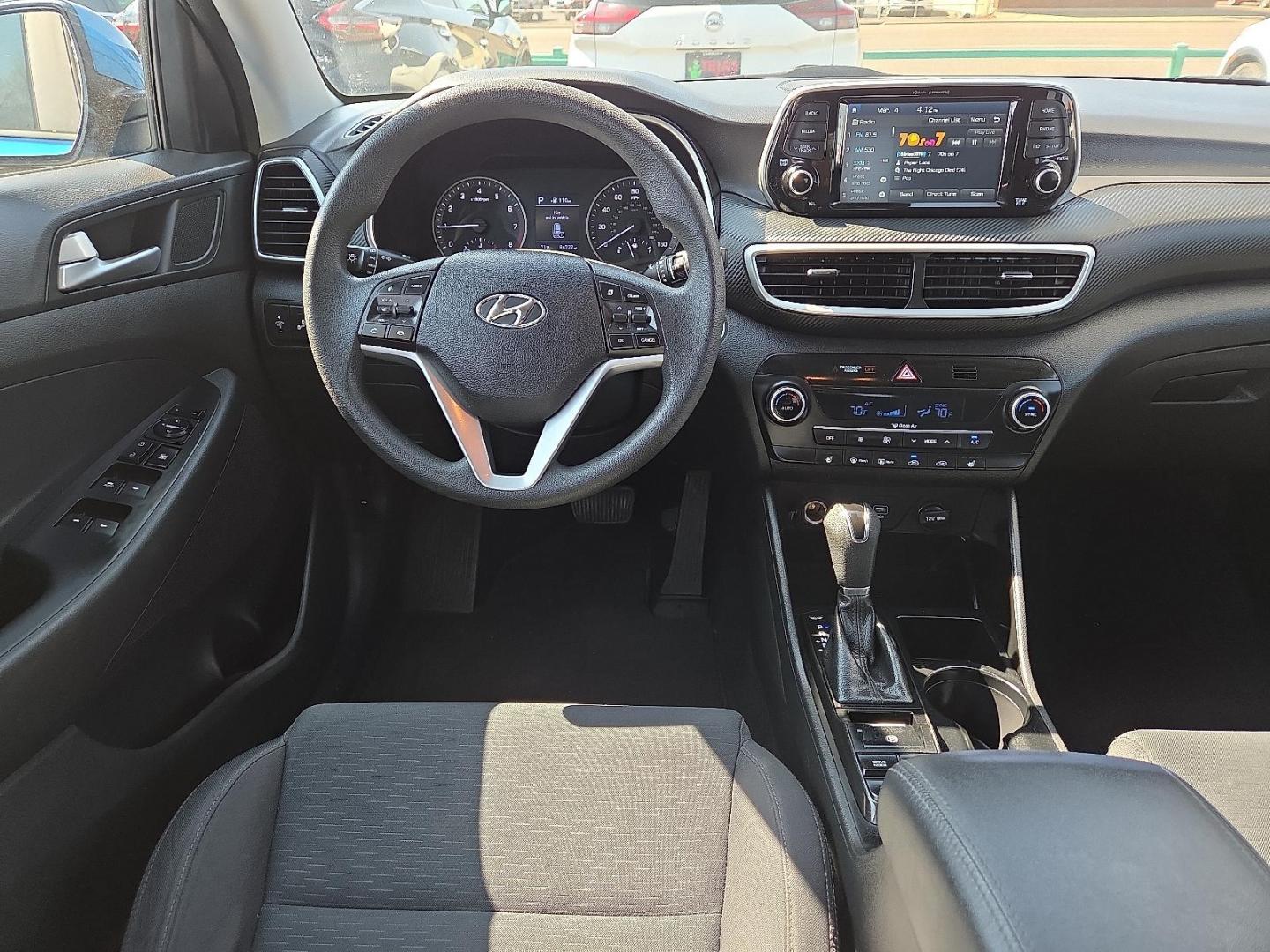 2019 Aqua Blue - R2U /Black - TRY Hyundai Tucson SEL (KM8J3CALXKU) with an Theta 2.4L I-4 gasoline direct injection, DOHC, CVVT variable valve control, regular unleaded, engine with 181HP engine, located at 4110 Avenue Q, Lubbock, 79412, 33.556553, -101.855820 - 03/04/2026 KEY IN ENVELOPE GOD - Photo#8