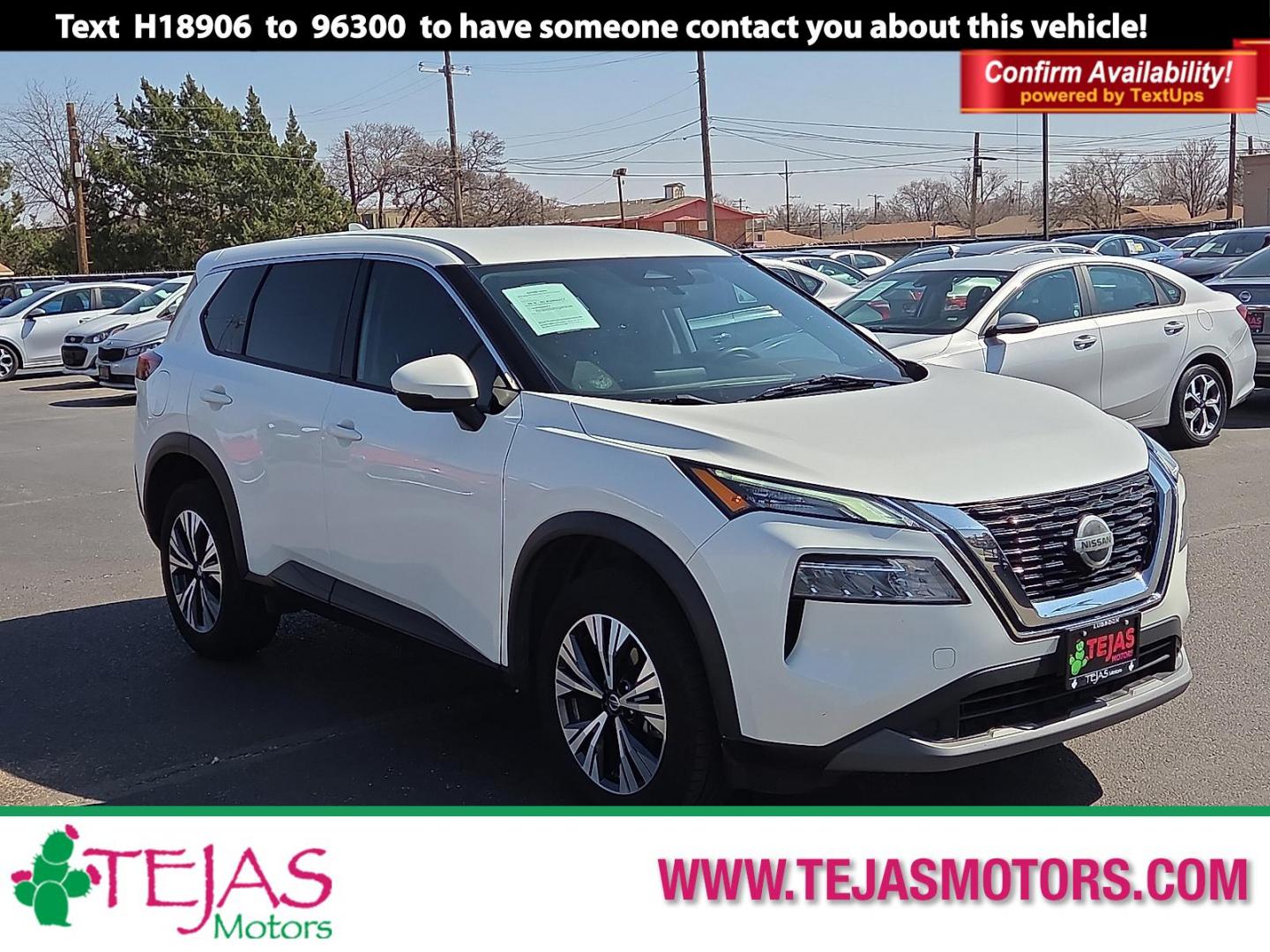 2021 Pearl White Tricoat - QAB /Charcoal - G Nissan Rogue SV Intelligent AWD (5N1AT3BB3MC) with an 2.5L I-4 gasoline direct injection, DOHC, variable valve control, regular unleaded, engine with 181HP engine, located at 4110 Avenue Q, Lubbock, 79412, 33.556553, -101.855820 - 03/04/2026 KEY IN ENVELOPE GOD - Photo#0