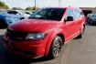 2018 RED Dodge Journey SE (3C4PDCAB6JT) with an Tigershark MultiAir 2.4L I-4 DOHC, variable valve control, regular unleaded, engine with 173HP engine, located at 4110 Avenue Q, Lubbock, 79412, 33.556553, -101.855820- Photo#1