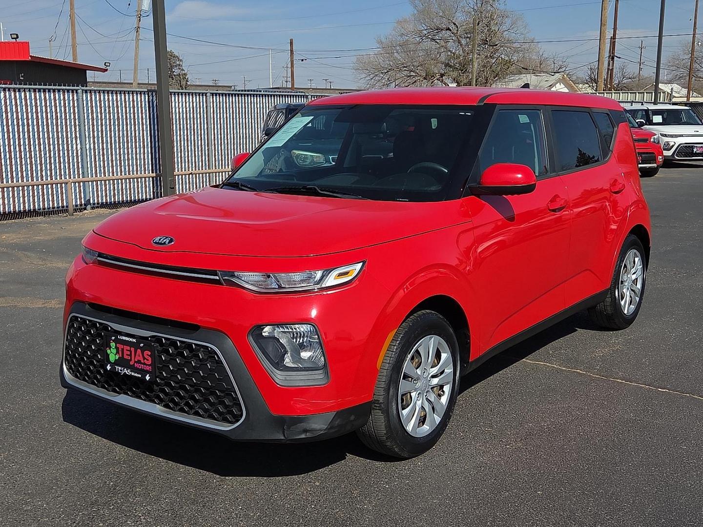 2020 Inferno Red - AJR /Black/Gray - GDM Kia Soul LX (KNDJ23AU7L7) with an 2L I-4 DOHC, D-CVVT variable valve control, regular unleaded, engine with 147HP engine, located at 4110 Avenue Q, Lubbock, 79412, 33.556553, -101.855820 - 03/10/2026 KEY IN ENVELOPE GOD - Photo#4