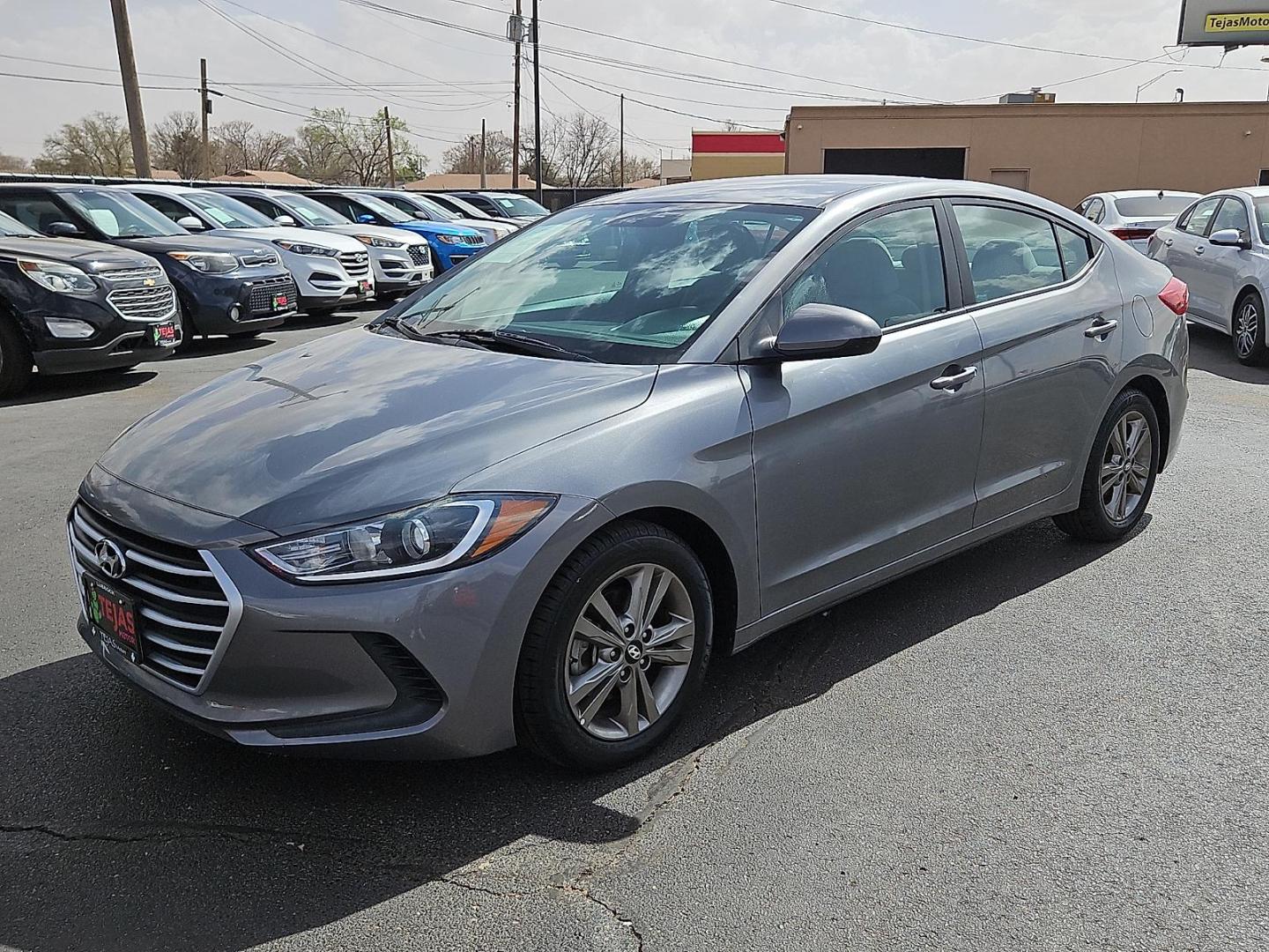 2018 GRAY /Gray - PK Hyundai Elantra SEL (5NPD84LF0JH) with an Nu 2L I-4 DOHC, D-CVVT variable valve control, regular unleaded, engine with 147HP engine, located at 4110 Avenue Q, Lubbock, 79412, 33.556553, -101.855820 - 03/07/2026 KEY IN ENVELOPE GOD - Photo#1