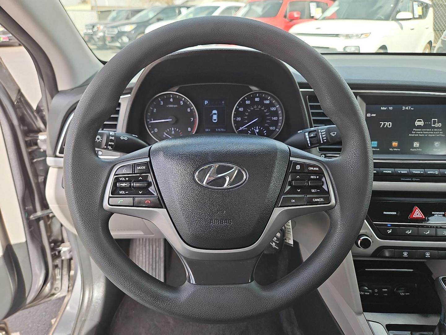 2018 GRAY /Gray - PK Hyundai Elantra SEL (5NPD84LF0JH) with an Nu 2L I-4 DOHC, D-CVVT variable valve control, regular unleaded, engine with 147HP engine, located at 4110 Avenue Q, Lubbock, 79412, 33.556553, -101.855820 - 03/07/2026 KEY IN ENVELOPE GOD - Photo#10