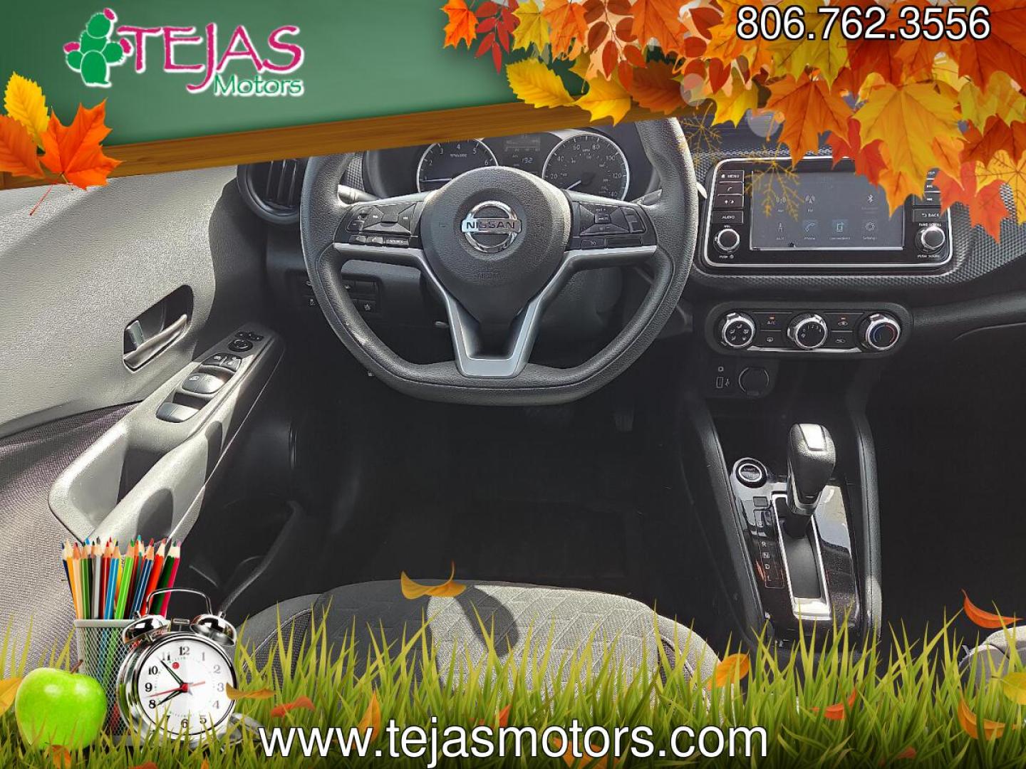 2021 Super Black - KH3 /Charcoal - G Nissan Kicks S Xtronic CVT (3N1CP5BV5ML) with an 1.6L I-4 DOHC, CVTCS variable valve control, regular unleaded, engine with 122HP engine, located at 4110 Avenue Q, Lubbock, 79412, 33.556553, -101.855820 - 03/12/2026 key in envelope god- Photo#7