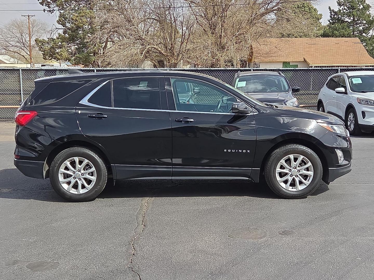 2018 Mosaic Black Metallic - GB8 /Jet Black - H1T Chevrolet Equinox LT (2GNAXJEV0J6) with an 1.5L I-4 gasoline direct injection, DOHC, VVT variable valve control, intercooled turbo, regular unleaded, engine with 170HP engine, located at 4110 Avenue Q, Lubbock, 79412, 33.556553, -101.855820 - 03/10/2026 KEY IN ENVELOPE GOD - Photo#1