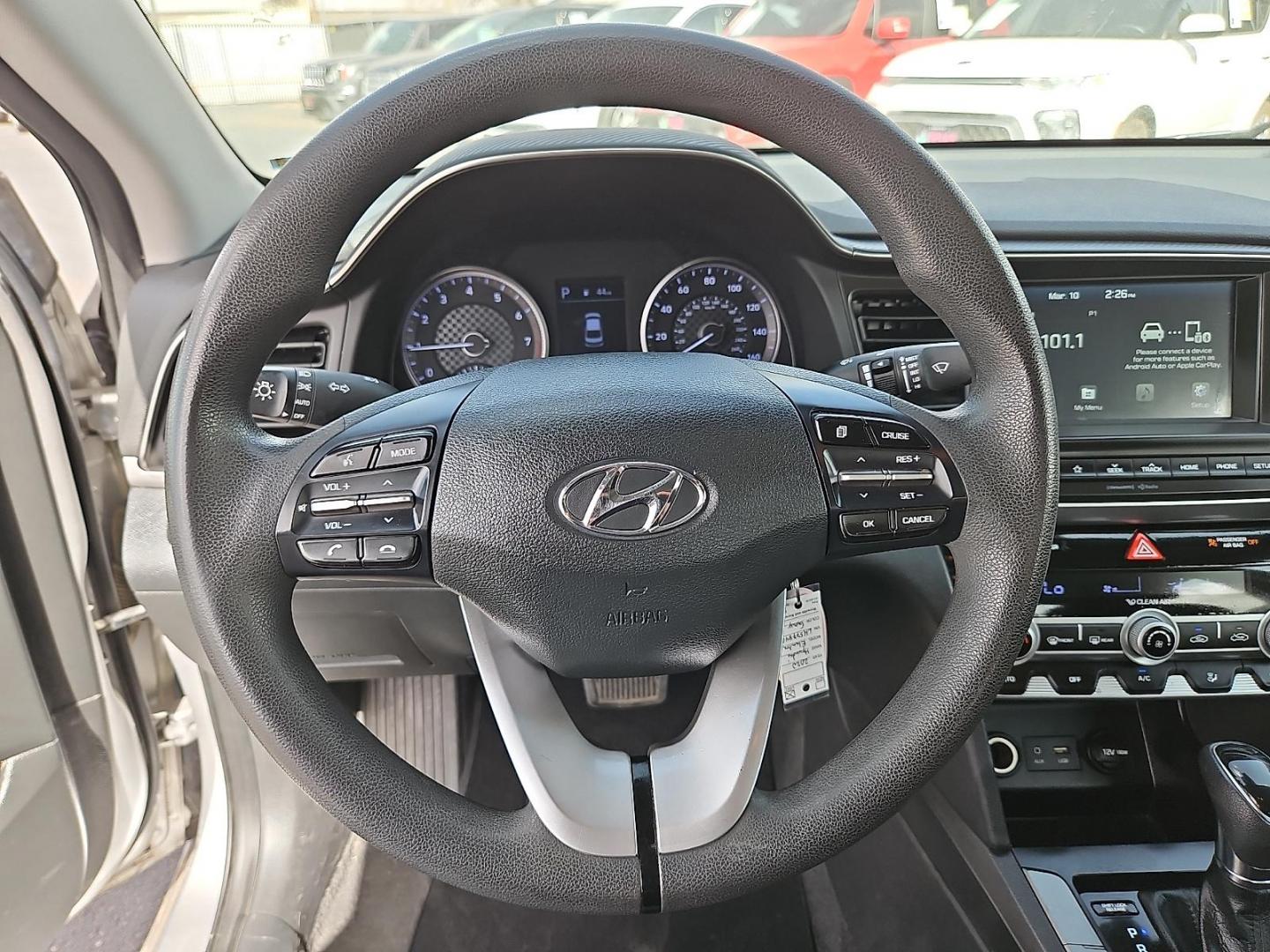 2020 GRAY /Black - C1 Hyundai Elantra SEL (5NPD84LF0LH) with an Nu 2L I-4 DOHC, D-CVVT variable valve control, regular unleaded, engine with 147HP engine, located at 4110 Avenue Q, Lubbock, 79412, 33.556553, -101.855820 - 03/07/2026 KEY IN ENVELOPE GOD - Photo#10