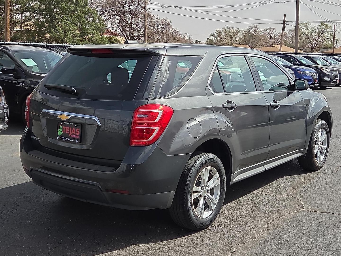2017 Nightfall Gray Metallic - G7Q /Light Titanium/Jet Black - AFI Chevrolet Equinox LS (2GNALBEK6H1) with an ECOTEC 2.4L I-4 gasoline direct injection, DOHC, VVT variable valve control, regular unleaded, engine with 182HP engine, located at 4110 Avenue Q, Lubbock, 79412, 33.556553, -101.855820 - 03/10/2026 KEY IN ENVELOPE GOD - Photo#2