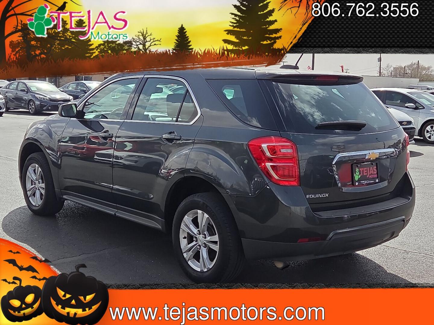 2017 Nightfall Gray Metallic - G7Q /Light Titanium/Jet Black - AFI Chevrolet Equinox LS (2GNALBEK6H1) with an ECOTEC 2.4L I-4 gasoline direct injection, DOHC, VVT variable valve control, regular unleaded, engine with 182HP engine, located at 4110 Avenue Q, Lubbock, 79412, 33.556553, -101.855820 - 03/10/2026 KEY IN ENVELOPE GOD- Photo#3