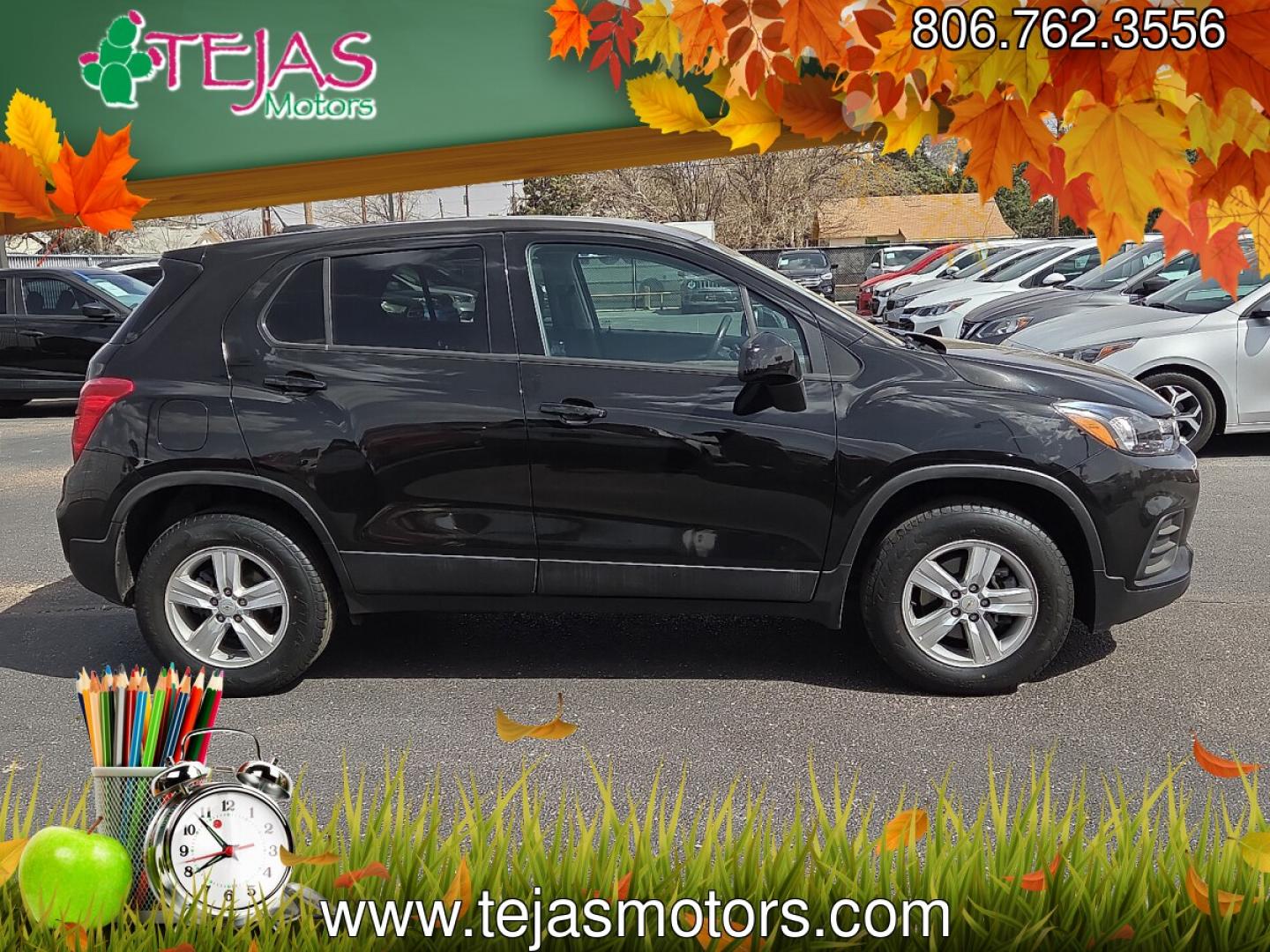 2021 Mosaic Black Metallic - GB0 /Jet Black - AFJ Chevrolet Trax AWD LS (KL7CJNSB8MB) with an ECOTEC 1.4L I-4 DOHC, VVT variable valve control, intercooled turbo, regular unleaded, engine with 138HP engine, located at 4110 Avenue Q, Lubbock, 79412, 33.556553, -101.855820 - 03/10/2026 KEY IN ENVELOPE GOD- Photo#1
