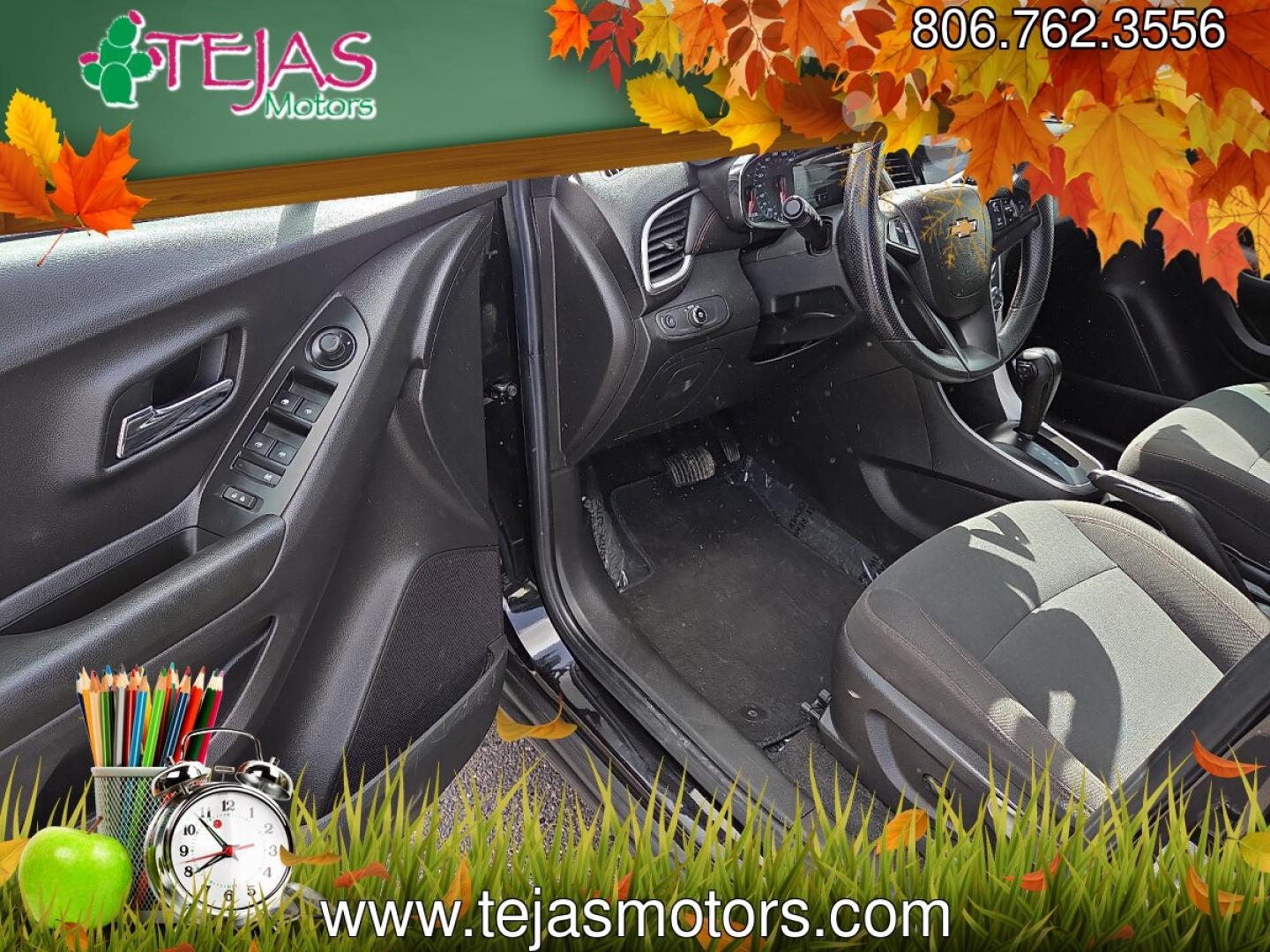 2021 Mosaic Black Metallic - GB0 /Jet Black - AFJ Chevrolet Trax AWD LS (KL7CJNSB8MB) with an ECOTEC 1.4L I-4 DOHC, VVT variable valve control, intercooled turbo, regular unleaded, engine with 138HP engine, located at 4110 Avenue Q, Lubbock, 79412, 33.556553, -101.855820 - 03/10/2026 KEY IN ENVELOPE GOD- Photo#9