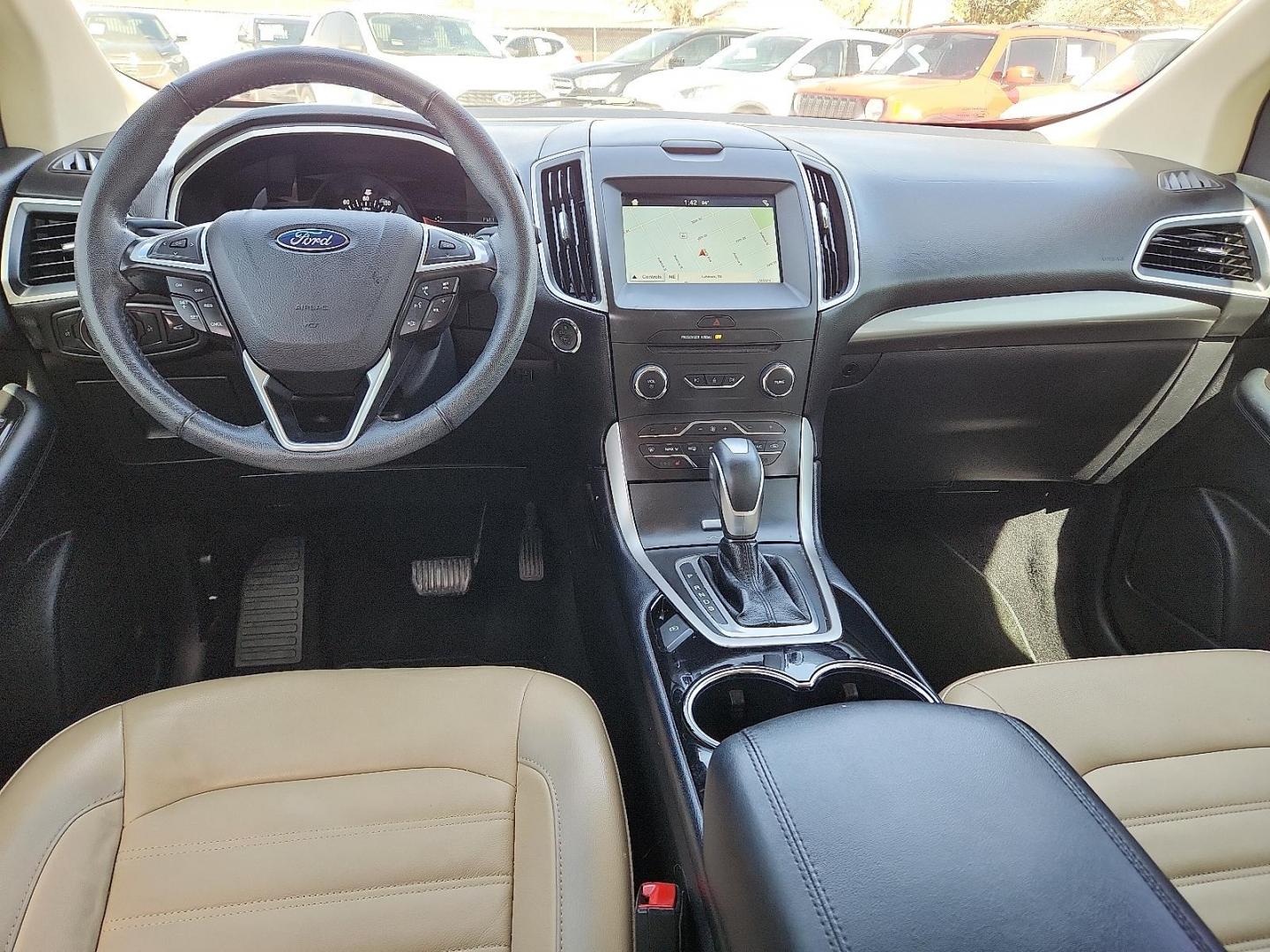 2016 RED /Dune - DD Ford Edge SEL (2FMPK3J97GB) with an EcoBoost 2L I-4 gasoline direct injection, DOHC, variable valve control, intercooled turbo, premium unleaded, engine with 245HP engine, located at 4110 Avenue Q, Lubbock, 79412, 33.556553, -101.855820 - Photo#7