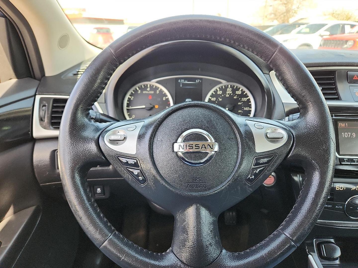 2018 BLUE /Charcoal - G Nissan Sentra SV (3N1AB7AP9JY) with an 1.8L I-4 DOHC, variable valve control, regular unleaded, engine with 124HP engine, located at 4110 Avenue Q, Lubbock, 79412, 33.556553, -101.855820 - Photo#10