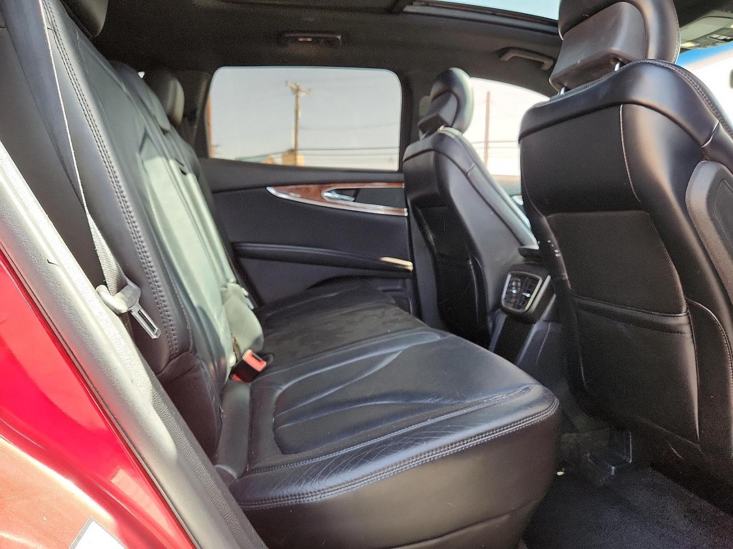 2016 Ruby Red Metallic Tinted Clearcoat - RR /Ebony - BE Lincoln MKX Reserve (2LMTJ8LR4GB) with an 3.7L V-6 DOHC, variable valve control, regular unleaded, engine with 303HP engine, located at 4110 Avenue Q, Lubbock, 79412, 33.556553, -101.855820 - Photo#24