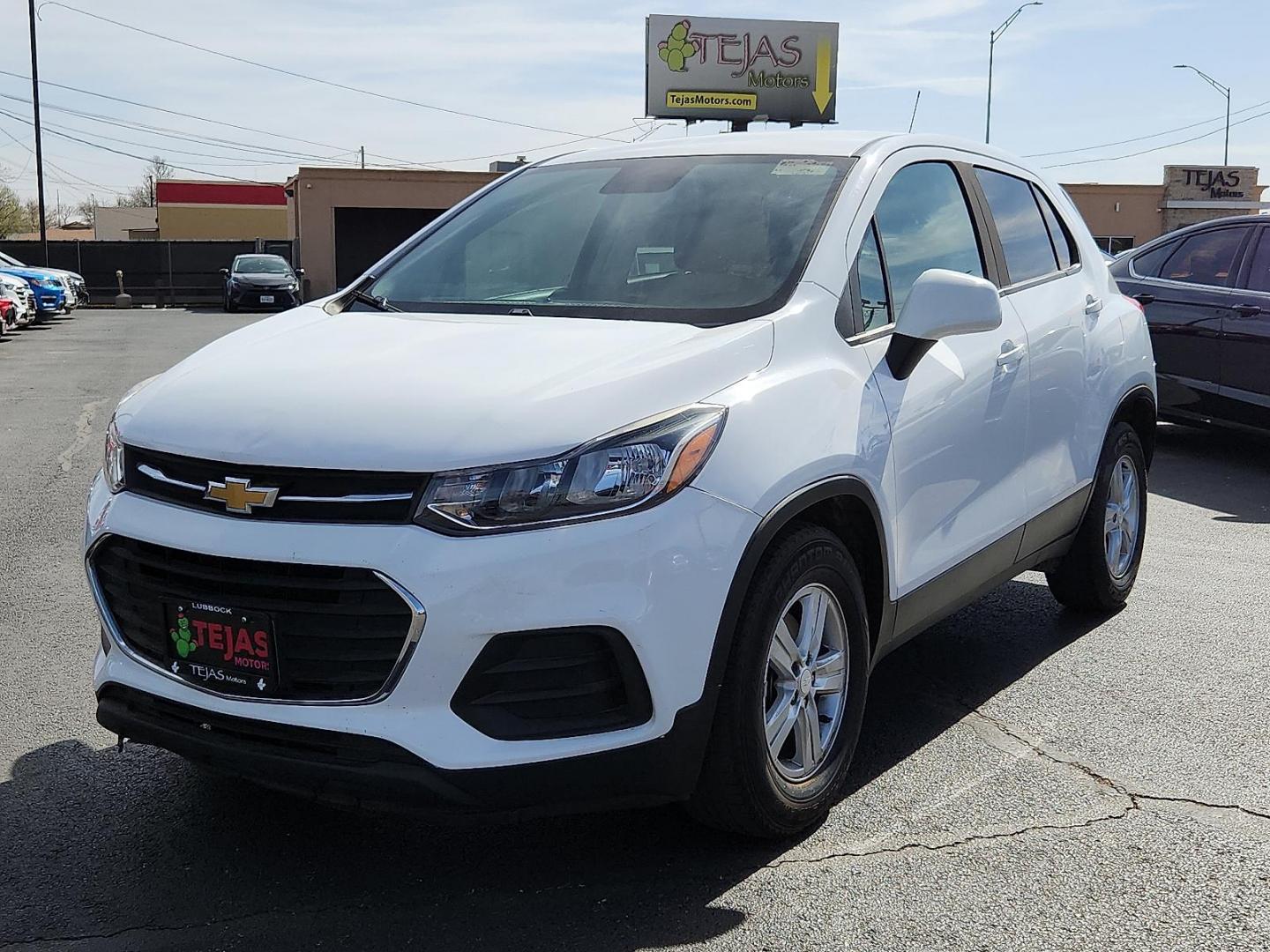 2020 WHITE /Jet Black/Light Ash Gray - AFK Chevrolet Trax FWD LS (3GNCJKSB1LL) with an ECOTEC 1.4L I-4 DOHC, variable valve control, intercooled turbo, regular unleaded, engine with 138HP engine, located at 4110 Avenue Q, Lubbock, 79412, 33.556553, -101.855820 - 03/17/2026 KEY IN ENVELOPE GOD - Photo#1