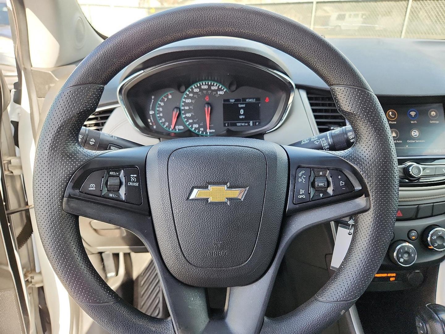 2020 WHITE /Jet Black/Light Ash Gray - AFK Chevrolet Trax FWD LS (3GNCJKSB1LL) with an ECOTEC 1.4L I-4 DOHC, variable valve control, intercooled turbo, regular unleaded, engine with 138HP engine, located at 4110 Avenue Q, Lubbock, 79412, 33.556553, -101.855820 - 03/17/2026 KEY IN ENVELOPE GOD - Photo#10