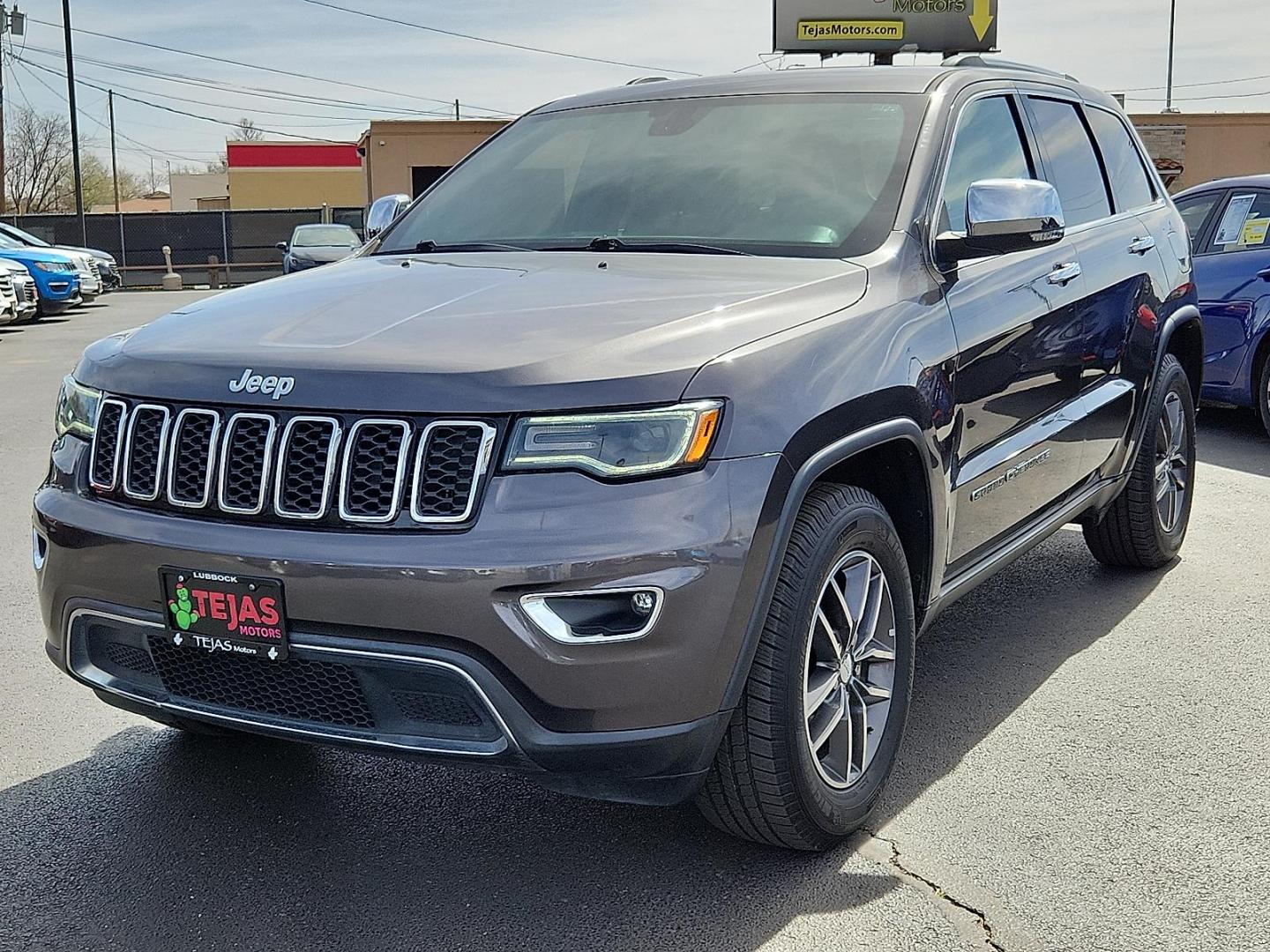 2017 GRAY /Black - X9 Jeep Grand Cherokee Limited 4x2 (1C4RJEBG4HC) with an Pentastar 3.6L V-6 DOHC, variable valve control, regular unleaded, engine with 293HP engine, located at 4110 Avenue Q, Lubbock, 79412, 33.556553, -101.855820 - 03/17/2026 KEY IN ENVELOPE GOD - Photo#1
